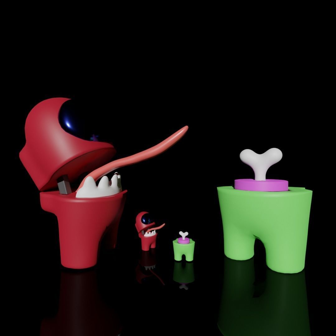 AMONG US CREWMATE AND IMPOSTOR INCLUDED 3D print model_3