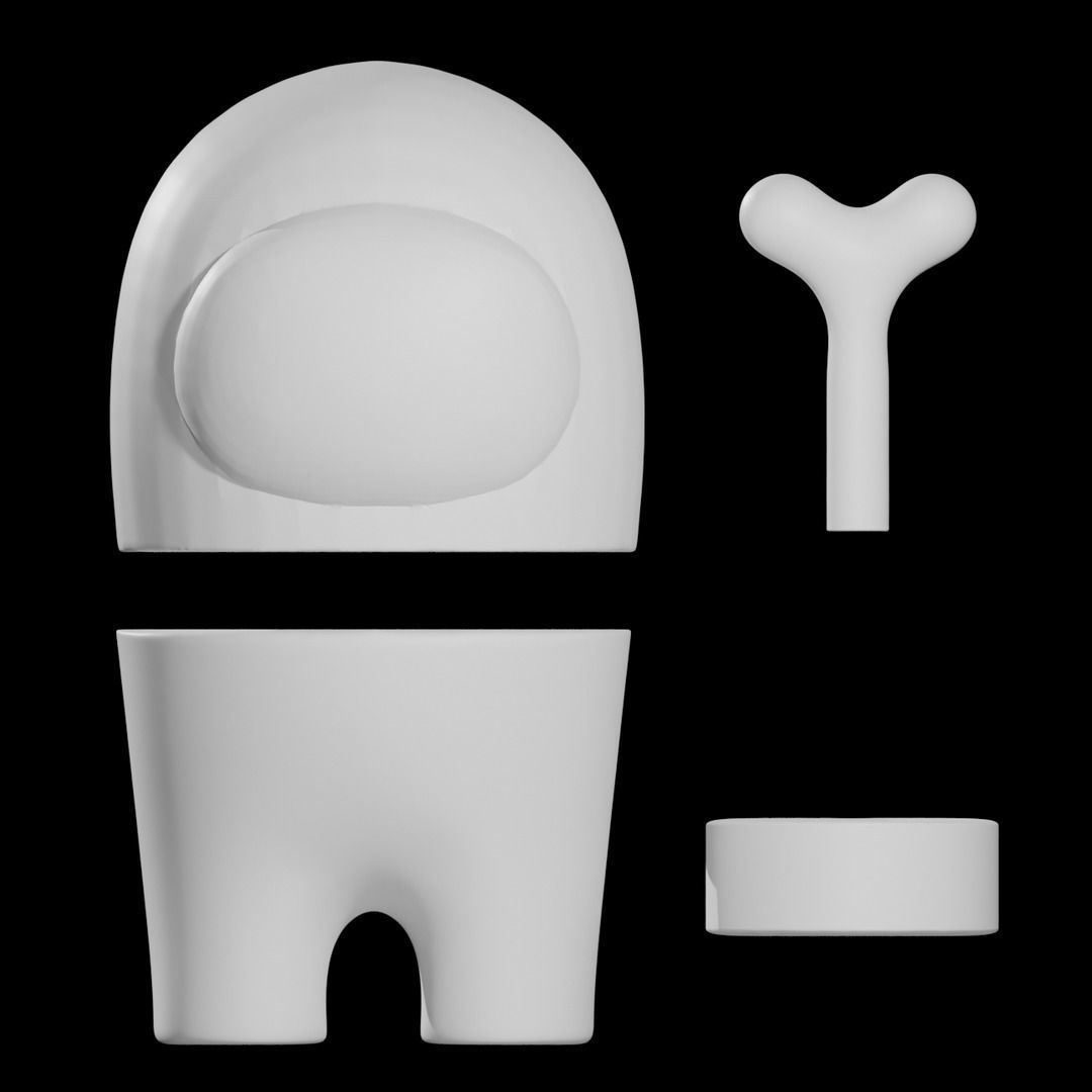 AMONG US CREWMATE AND IMPOSTOR INCLUDED 3D print model_10