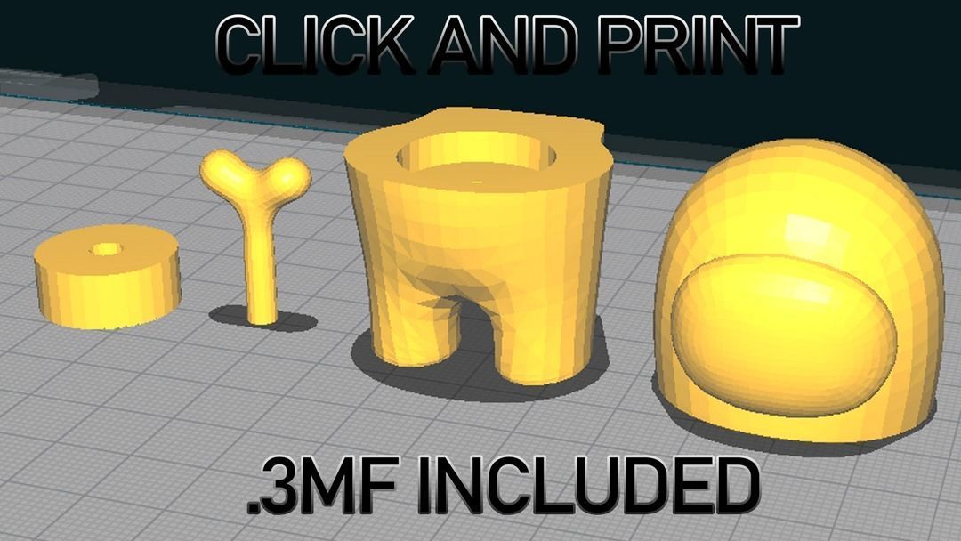 AMONG US CREWMATE AND IMPOSTOR INCLUDED 3D print model_15