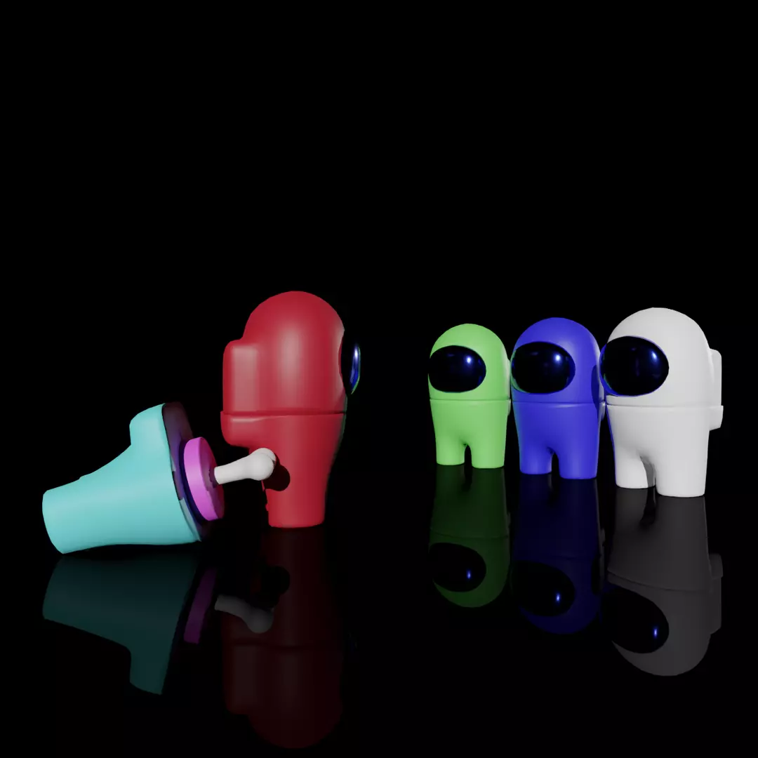 AMONG US CREWMATE AND IMPOSTOR INCLUDED 3D print model_0