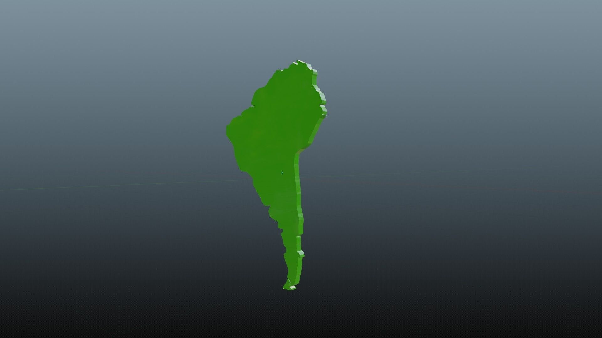South America Low-poly 3D model_4