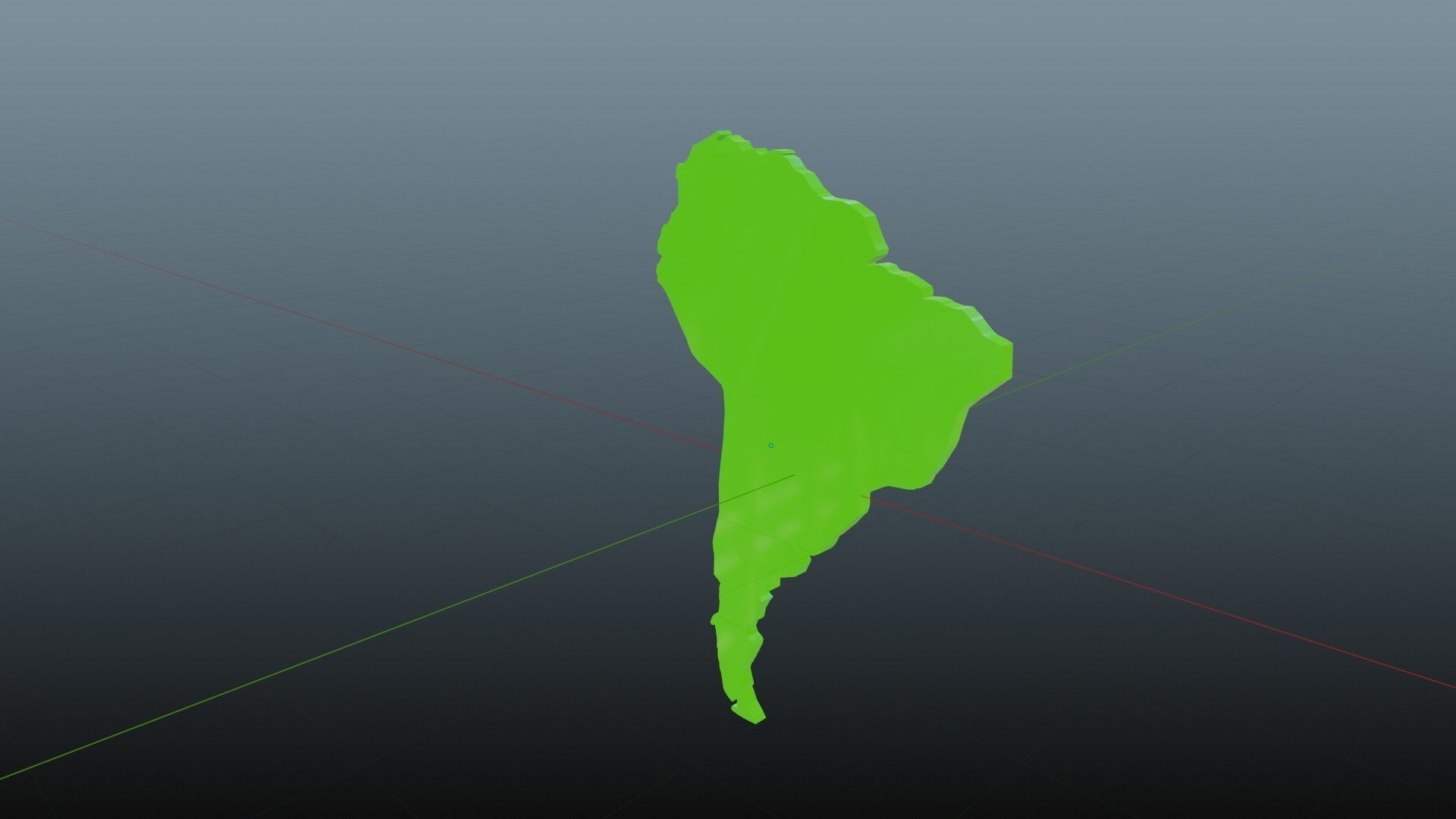 South America Low-poly 3D model_2