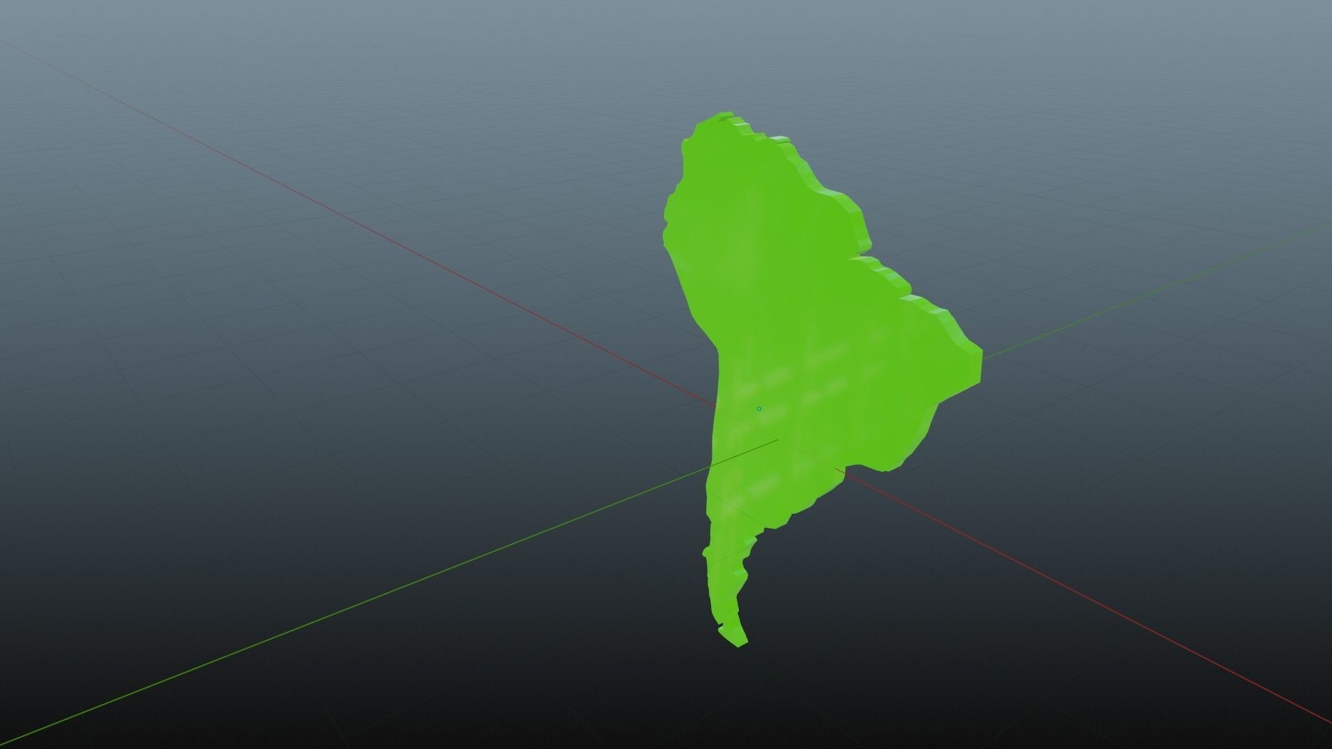 South America Low-poly 3D model_5