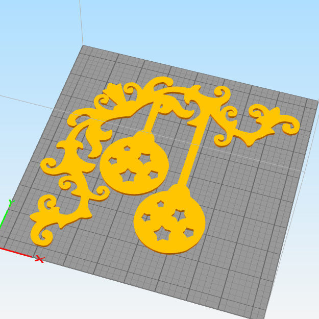 Christmas wall decoration 3D print model_1