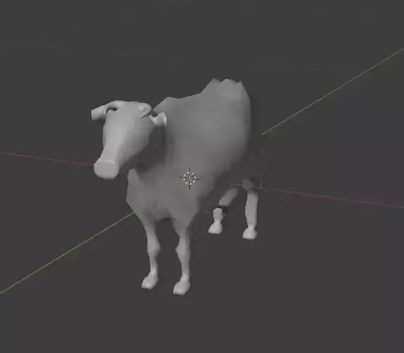 Low-poly Cow
