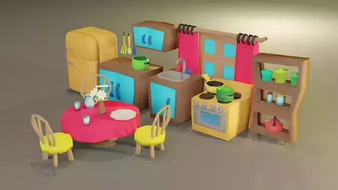 Cartoon Kitchen Furniture