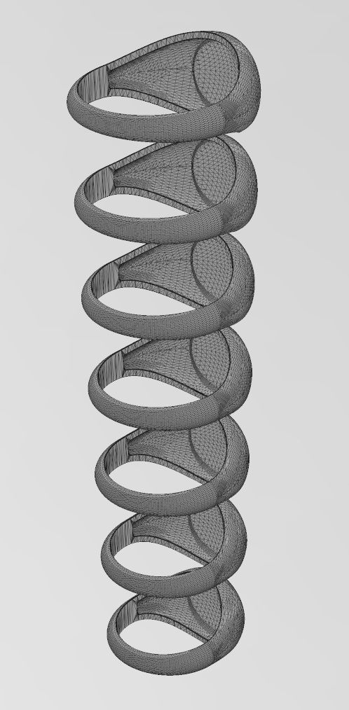 Round convex signet ring 3D print model_16