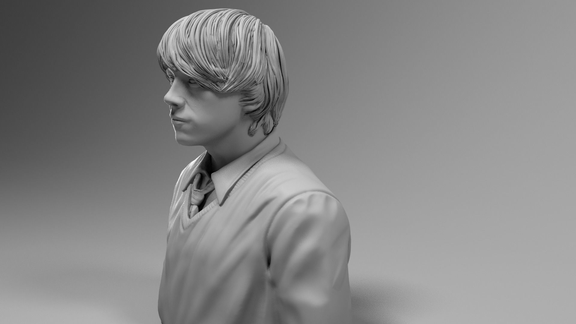 Rupert Grint - Ron Weasley - Harry Potter 3D print model_6