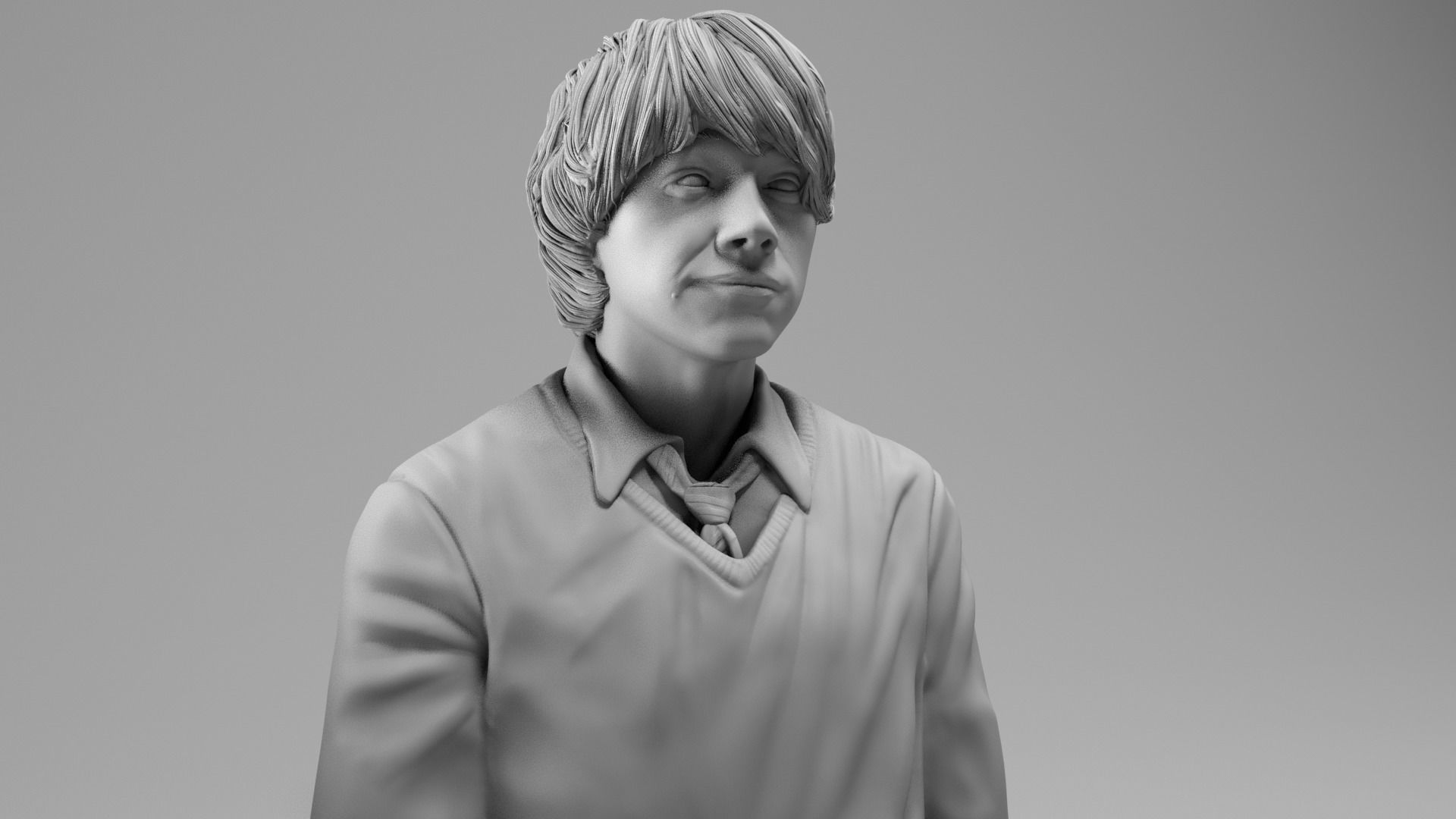 Rupert Grint - Ron Weasley - Harry Potter 3D print model_3