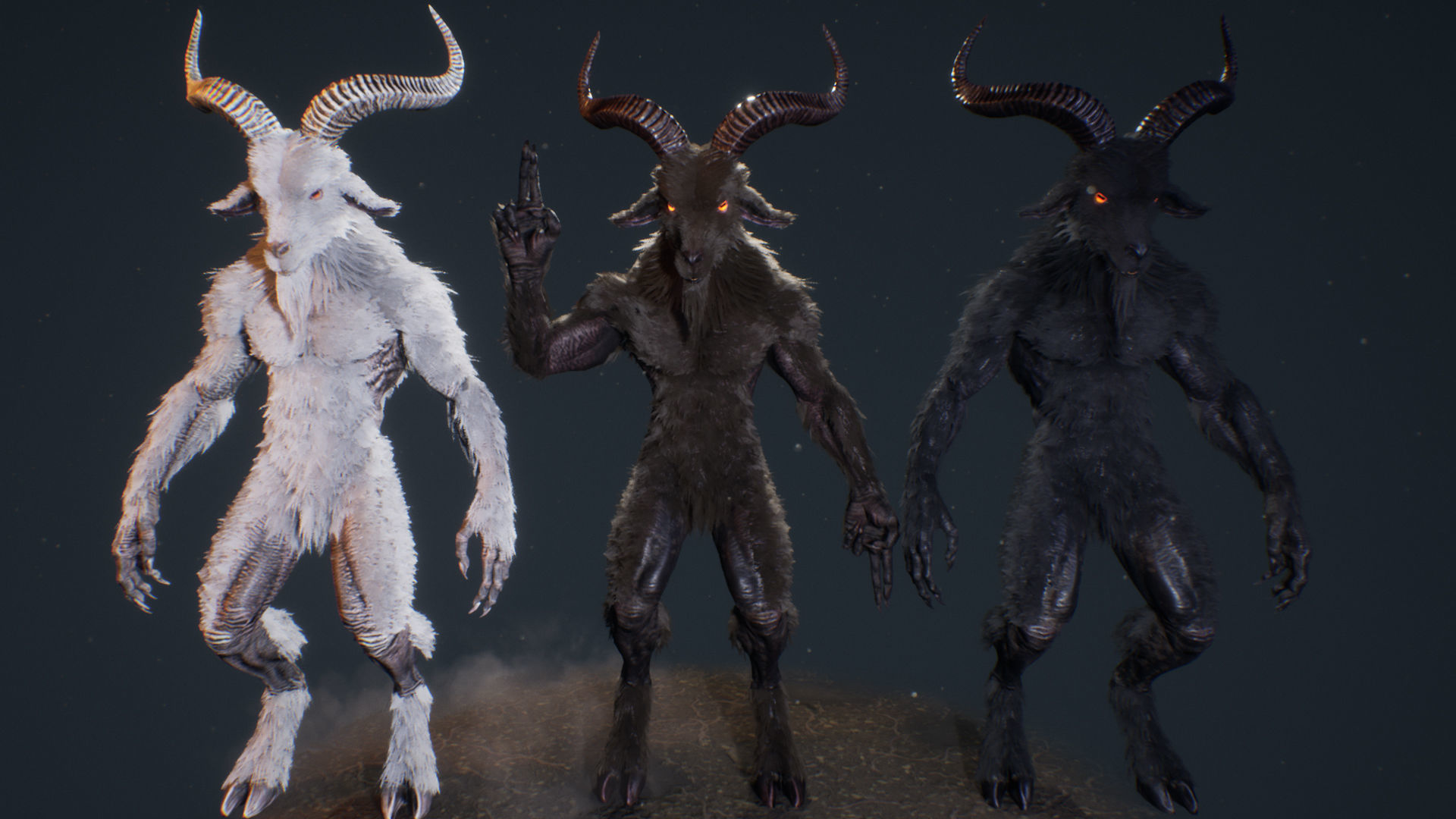 Demons Bundle 1 Low-poly 3D model_34