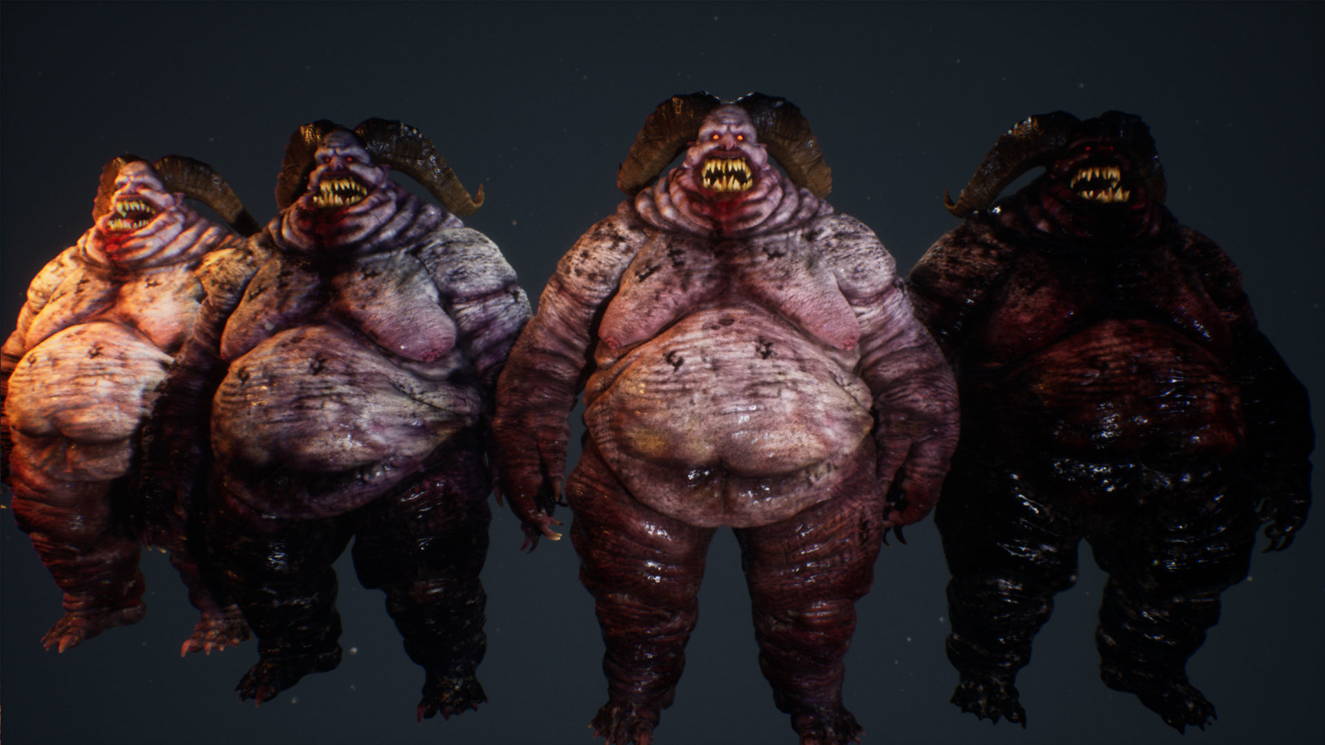 Demons Bundle 1 Low-poly 3D model_16