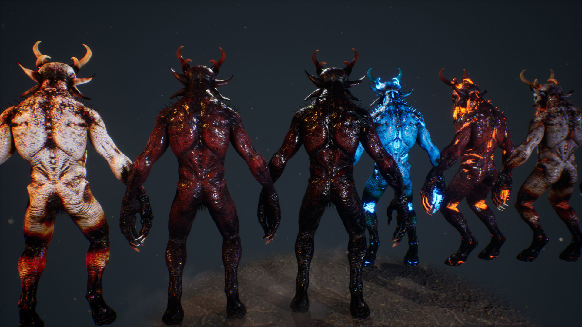 Demons Bundle 1 Low-poly 3D model_62