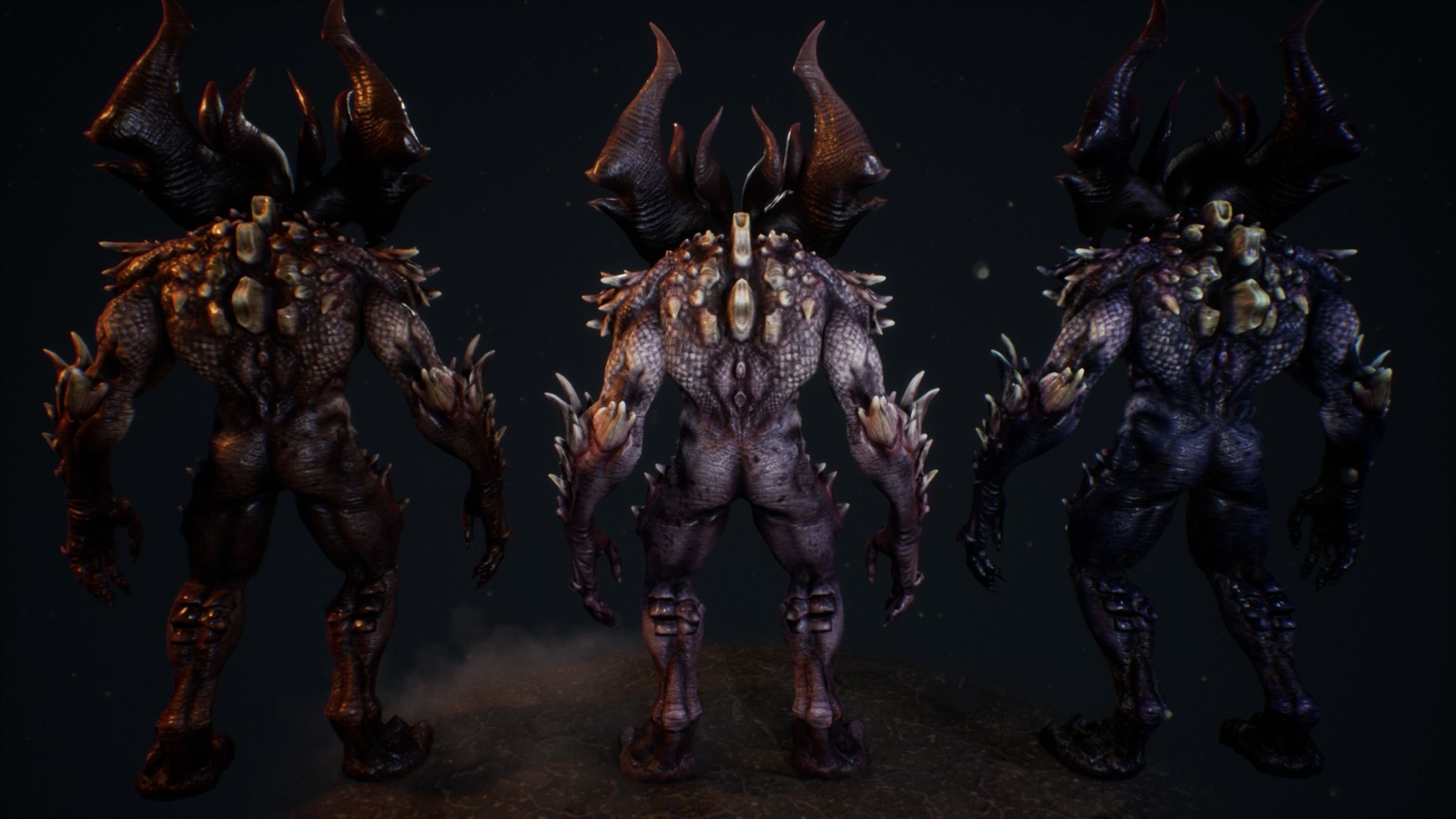 Demons Bundle 1 Low-poly 3D model_42