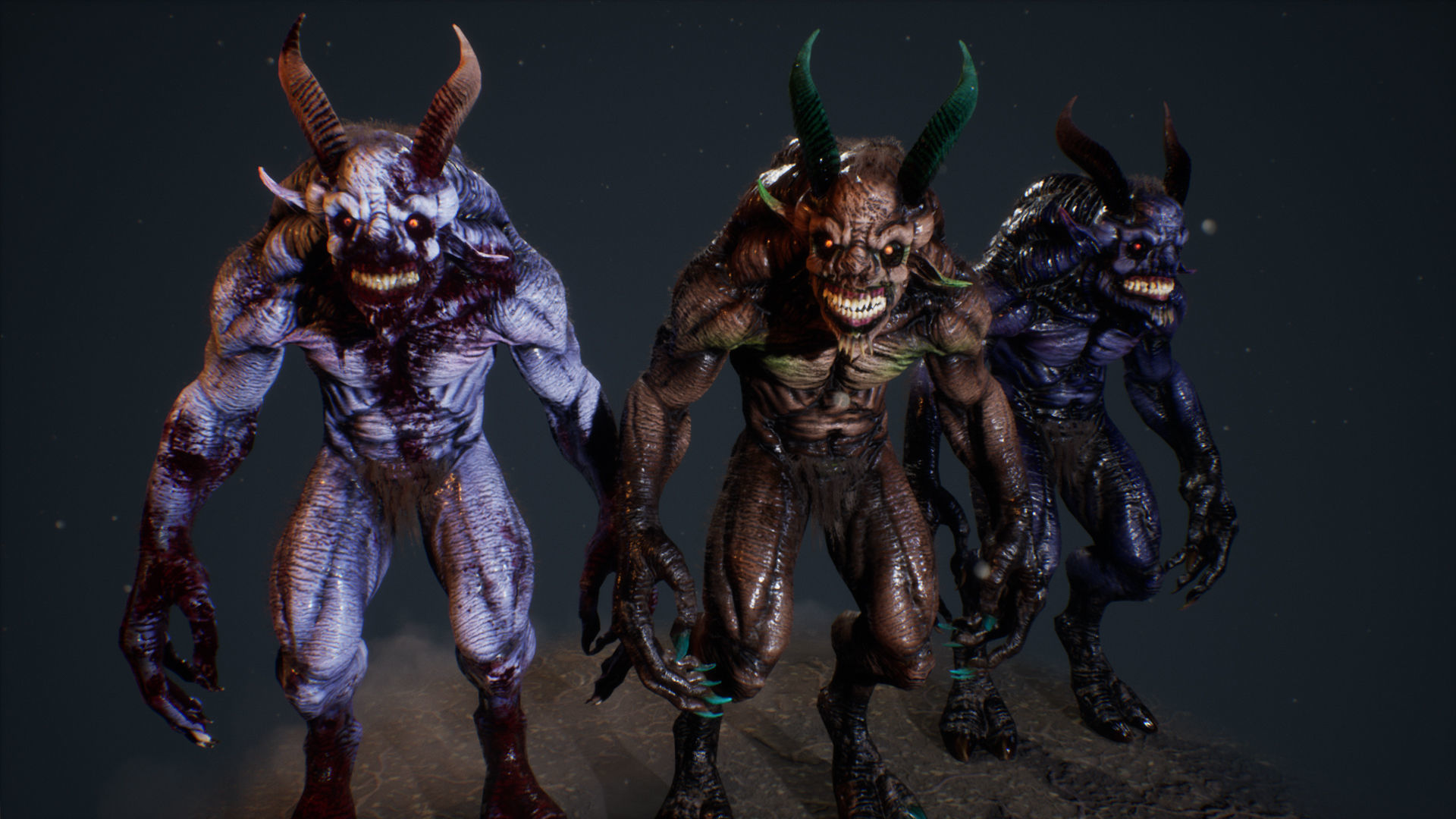 Demons Bundle 1 Low-poly 3D model_81