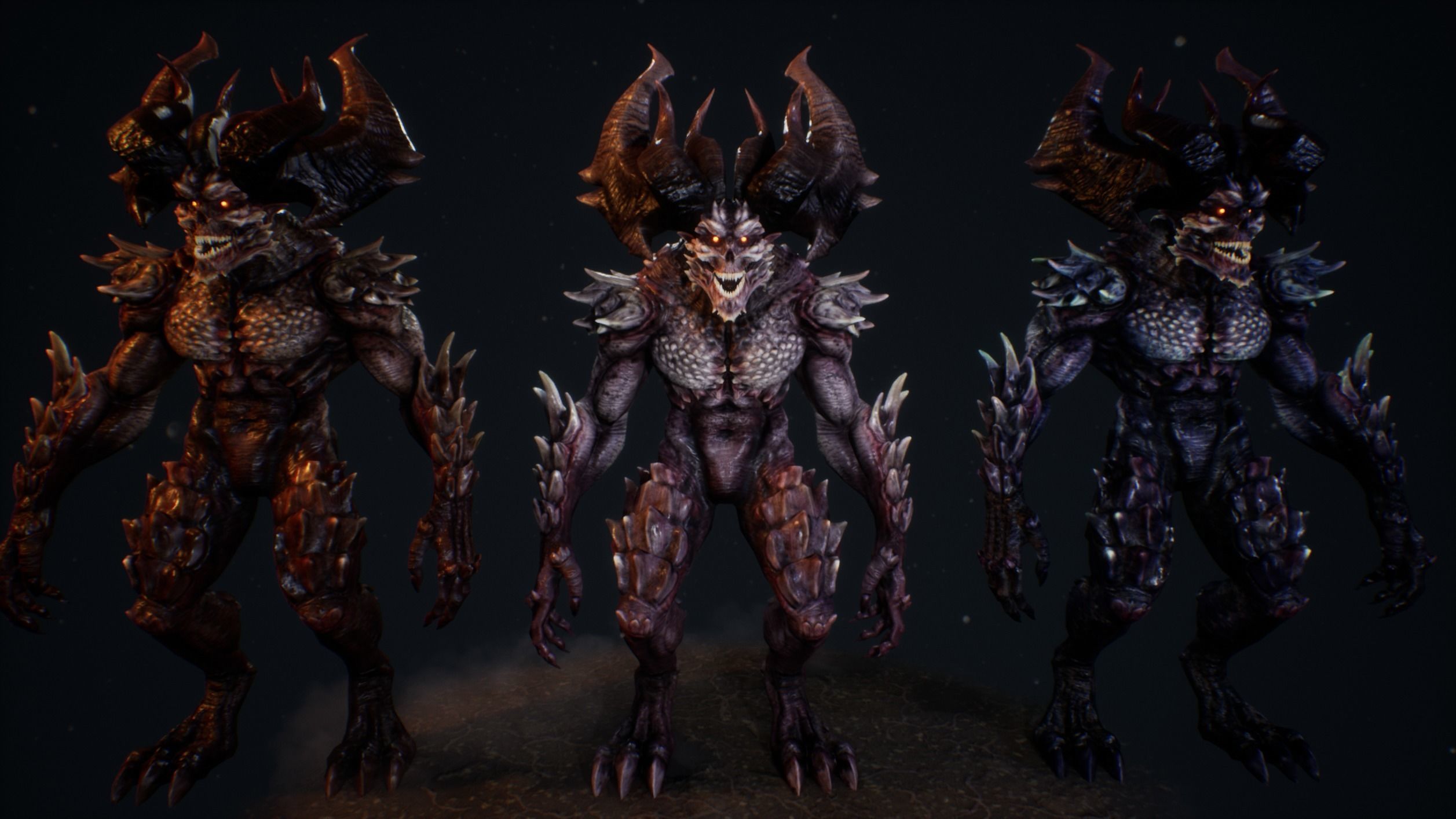 Demons Bundle 1 Low-poly 3D model_41