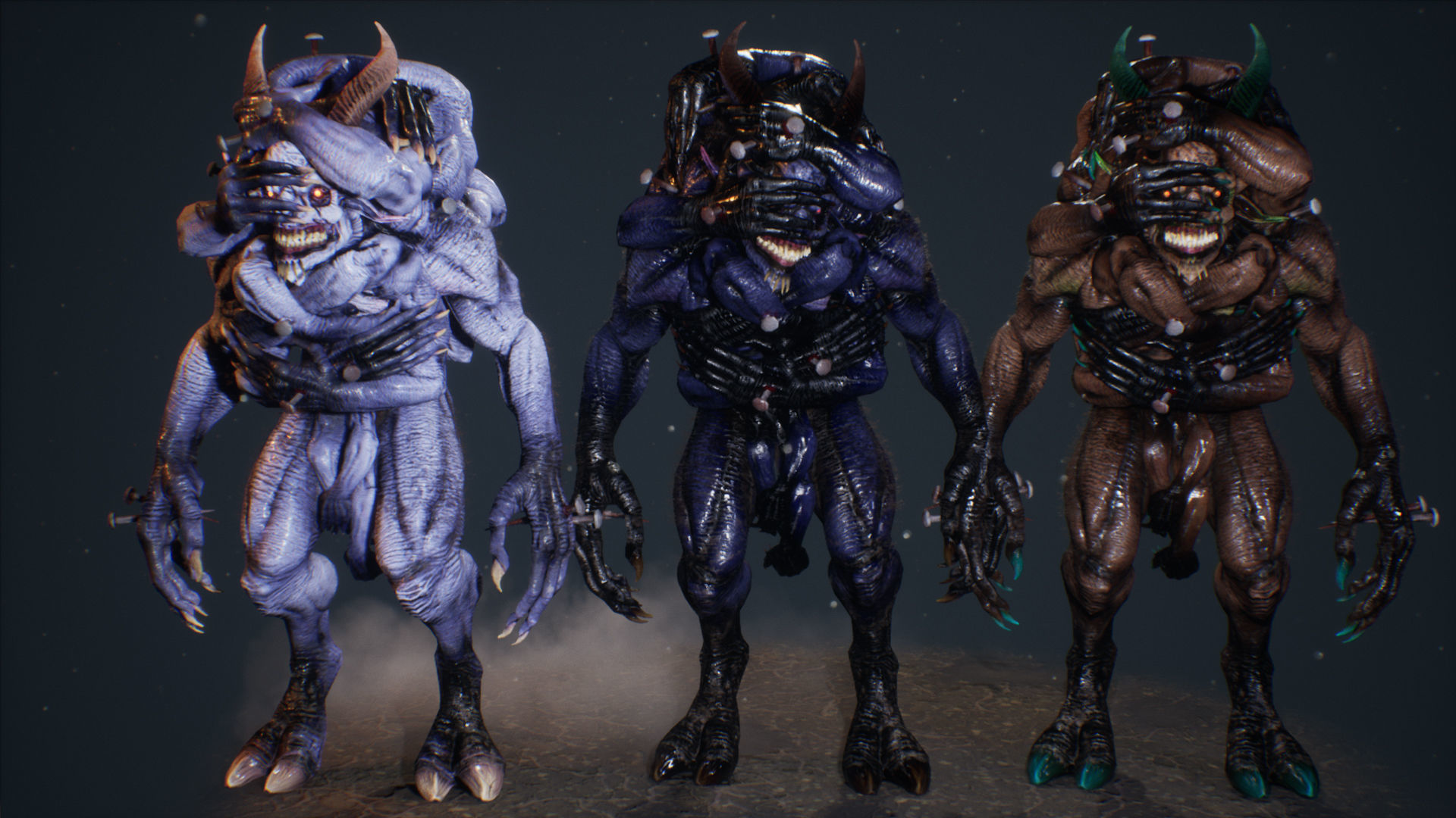 Demons Bundle 1 Low-poly 3D model_80