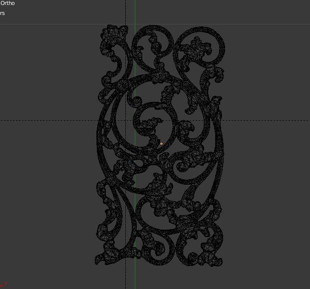 Classic decor ornament v-3D model 52 3D model_3