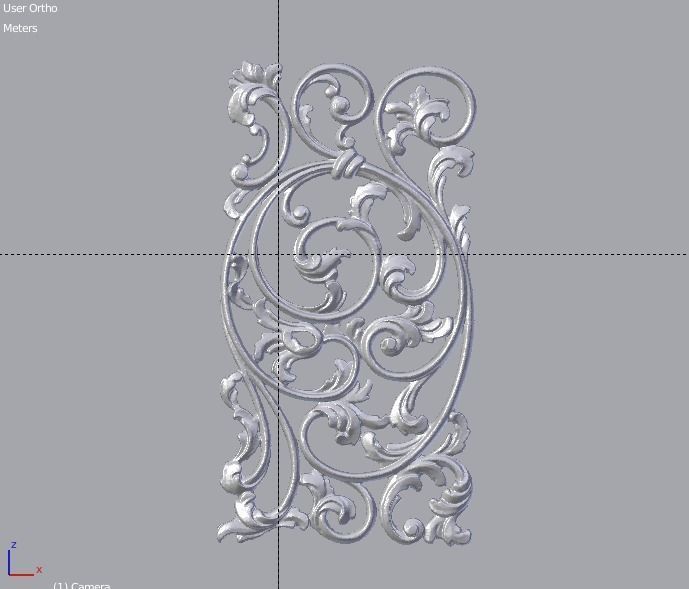 Classic decor ornament v-3D model 52 3D model_2