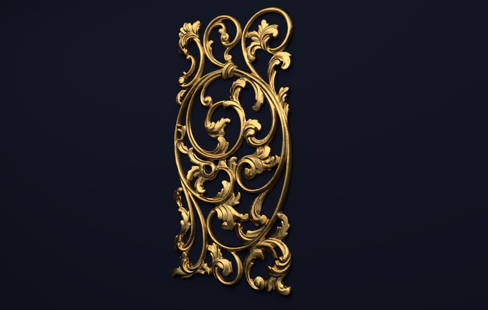 Classic decor ornament v-3D model 52 3D model_1
