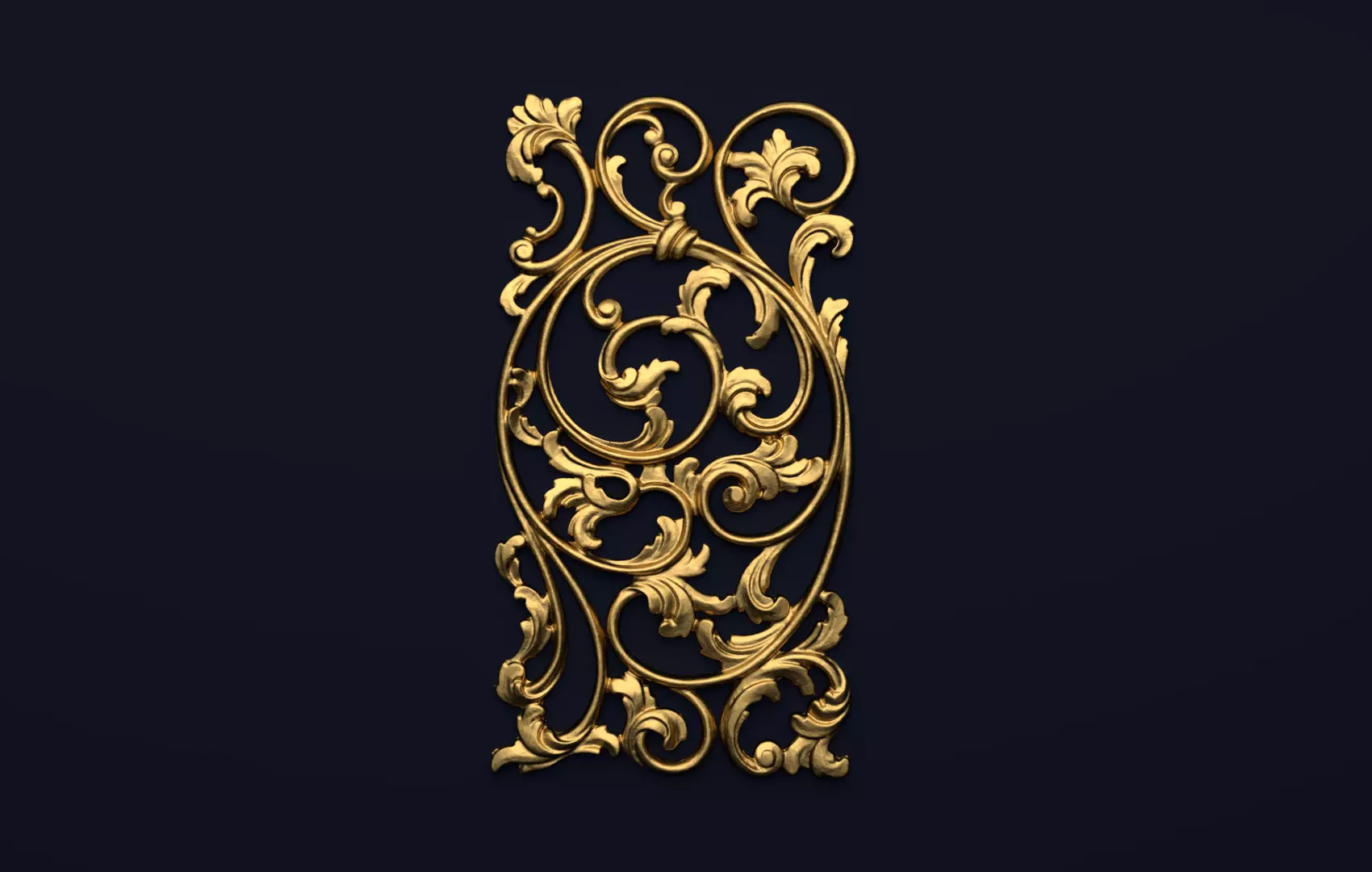 Classic decor ornament v-3D model 52 3D model_0