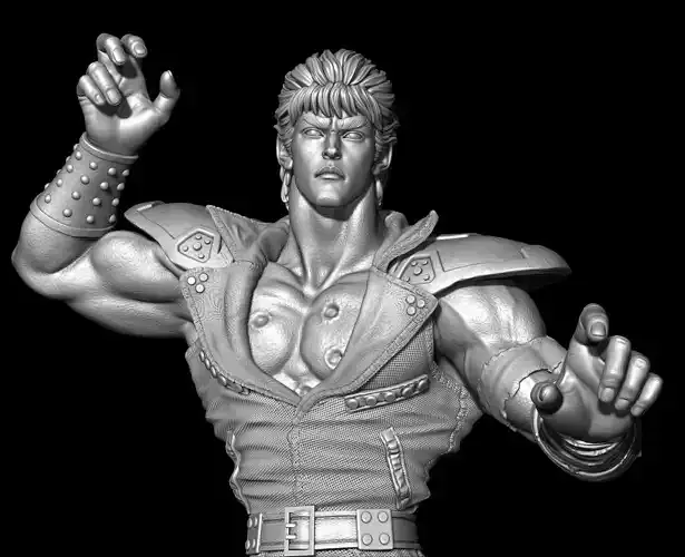 Hokuto no Ken - Kenshiro and Lynn STL