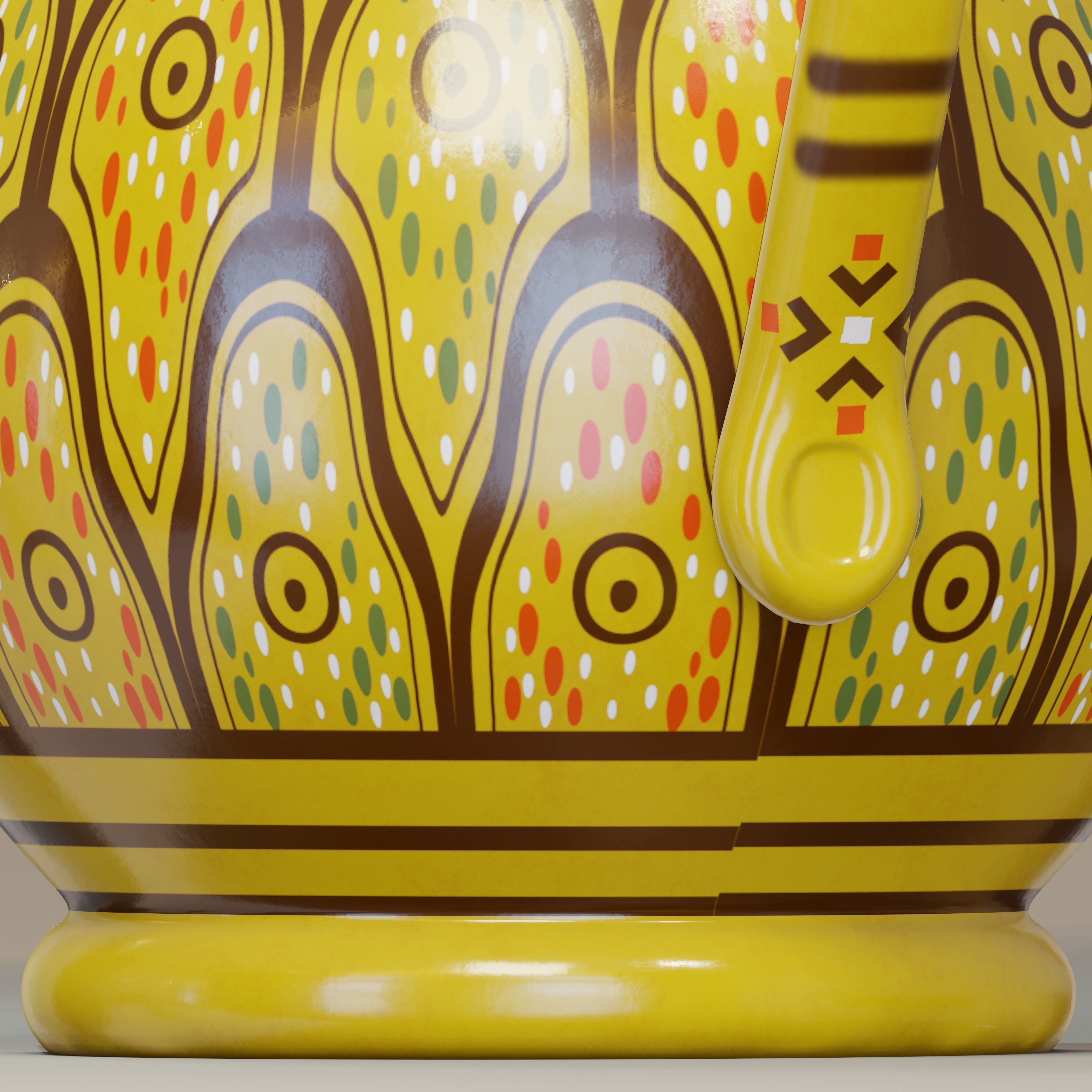  Moroccan water pitcher  3D model_3