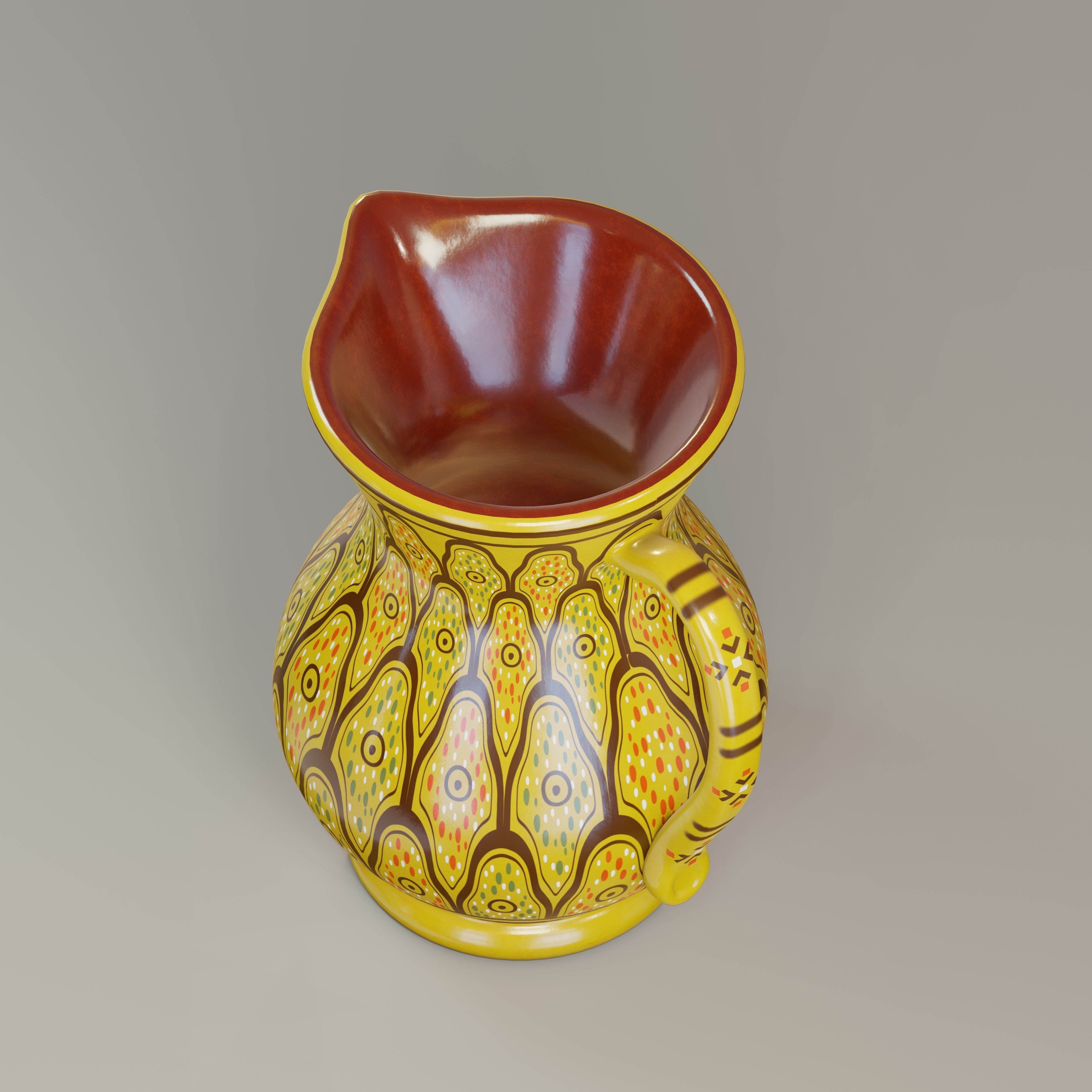  Moroccan water pitcher  3D model_1