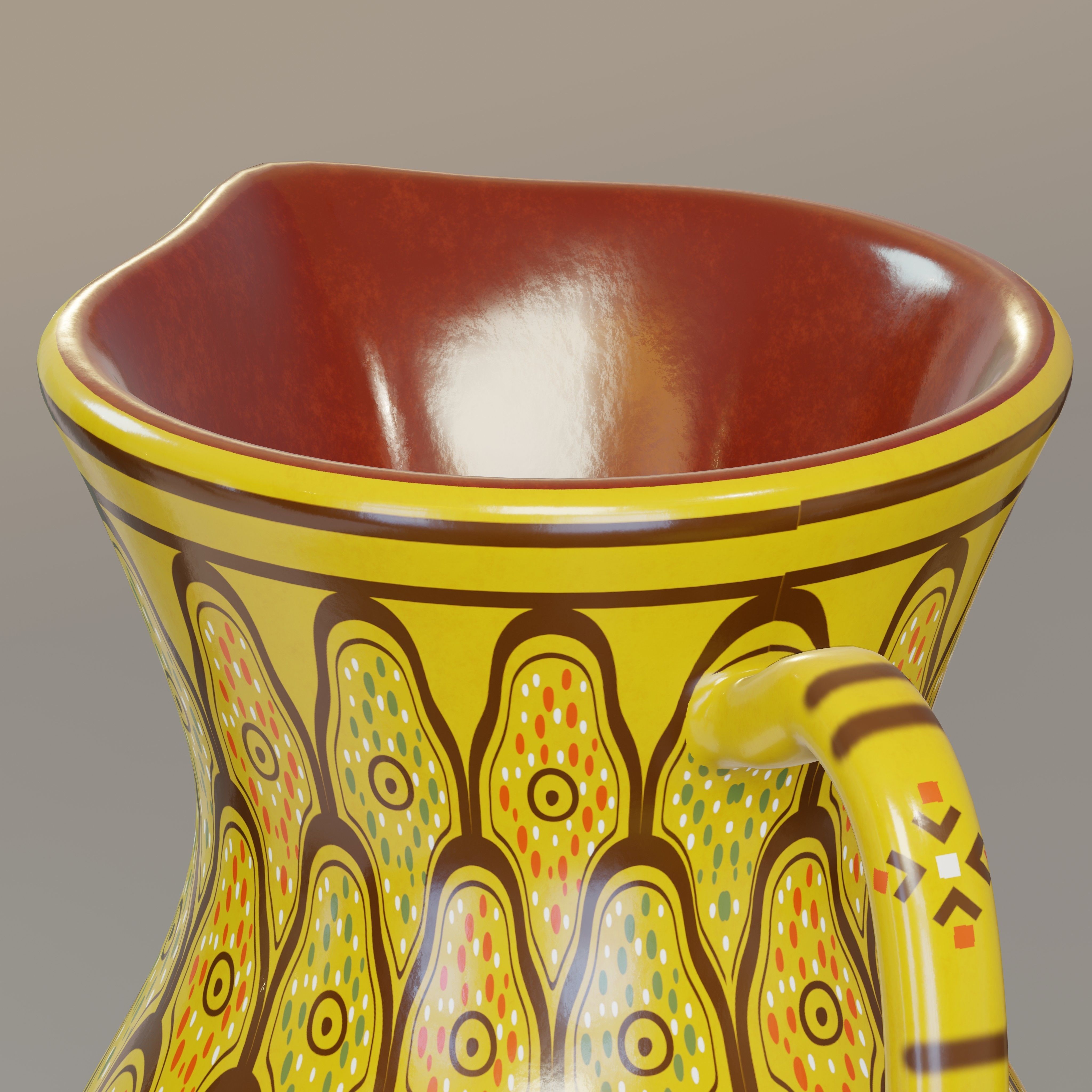  Moroccan water pitcher  3D model_2