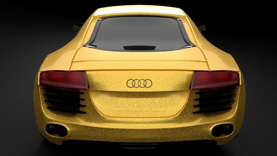 Audi R8 car Low-poly 3D model_14
