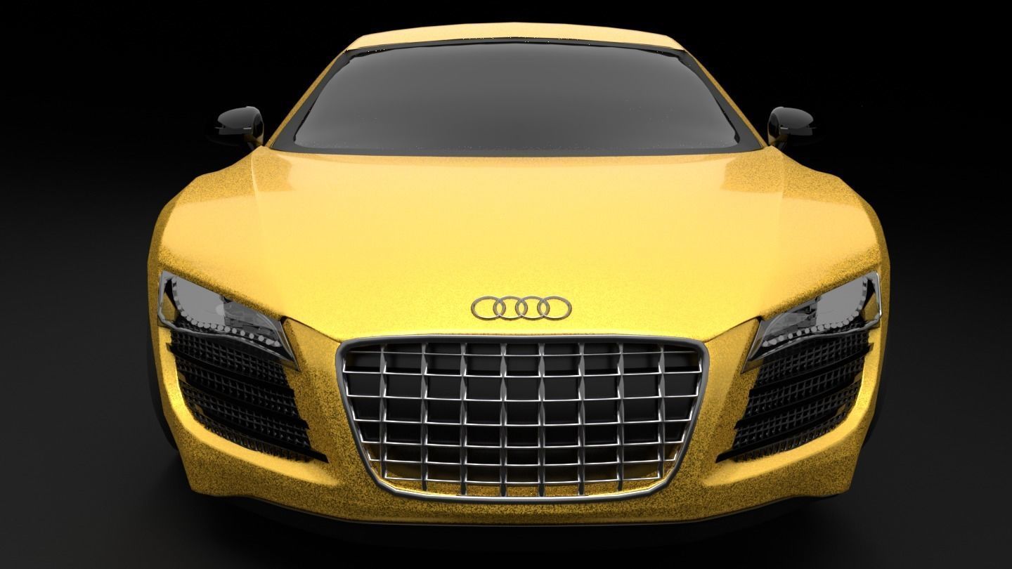 Audi R8 car Low-poly 3D model_28