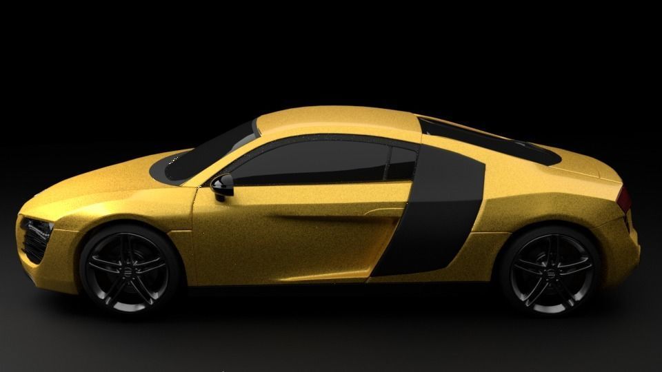 Audi R8 car Low-poly 3D model_24