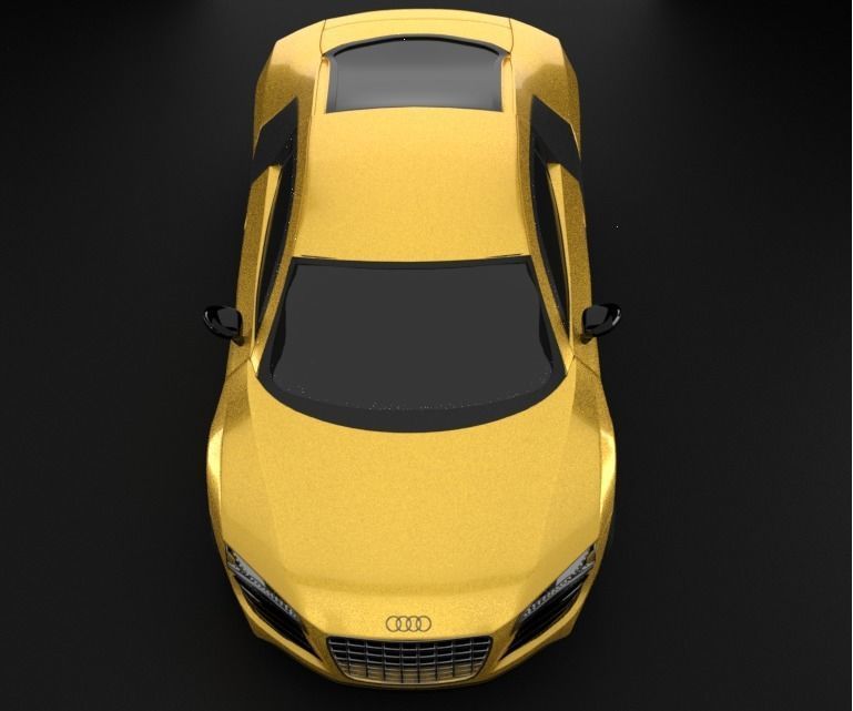 Audi R8 car Low-poly 3D model_23