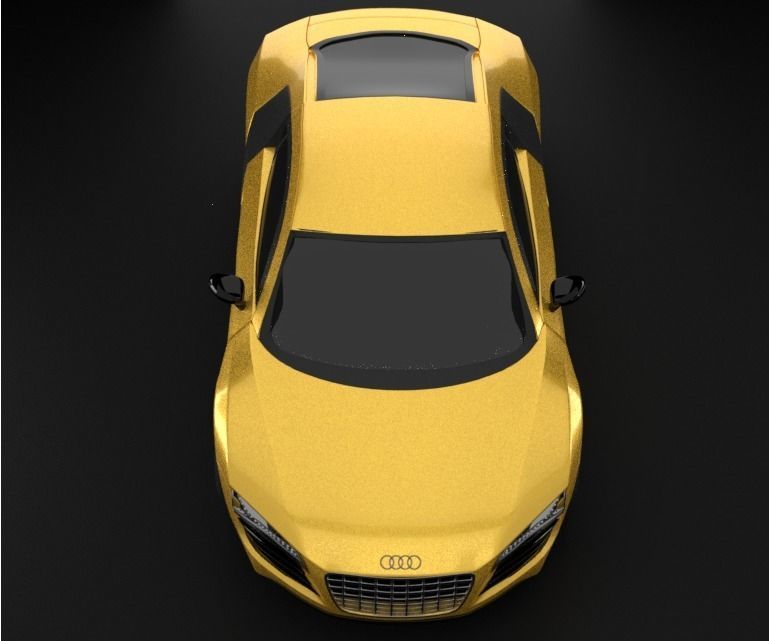 Audi R8 car Low-poly 3D model_17