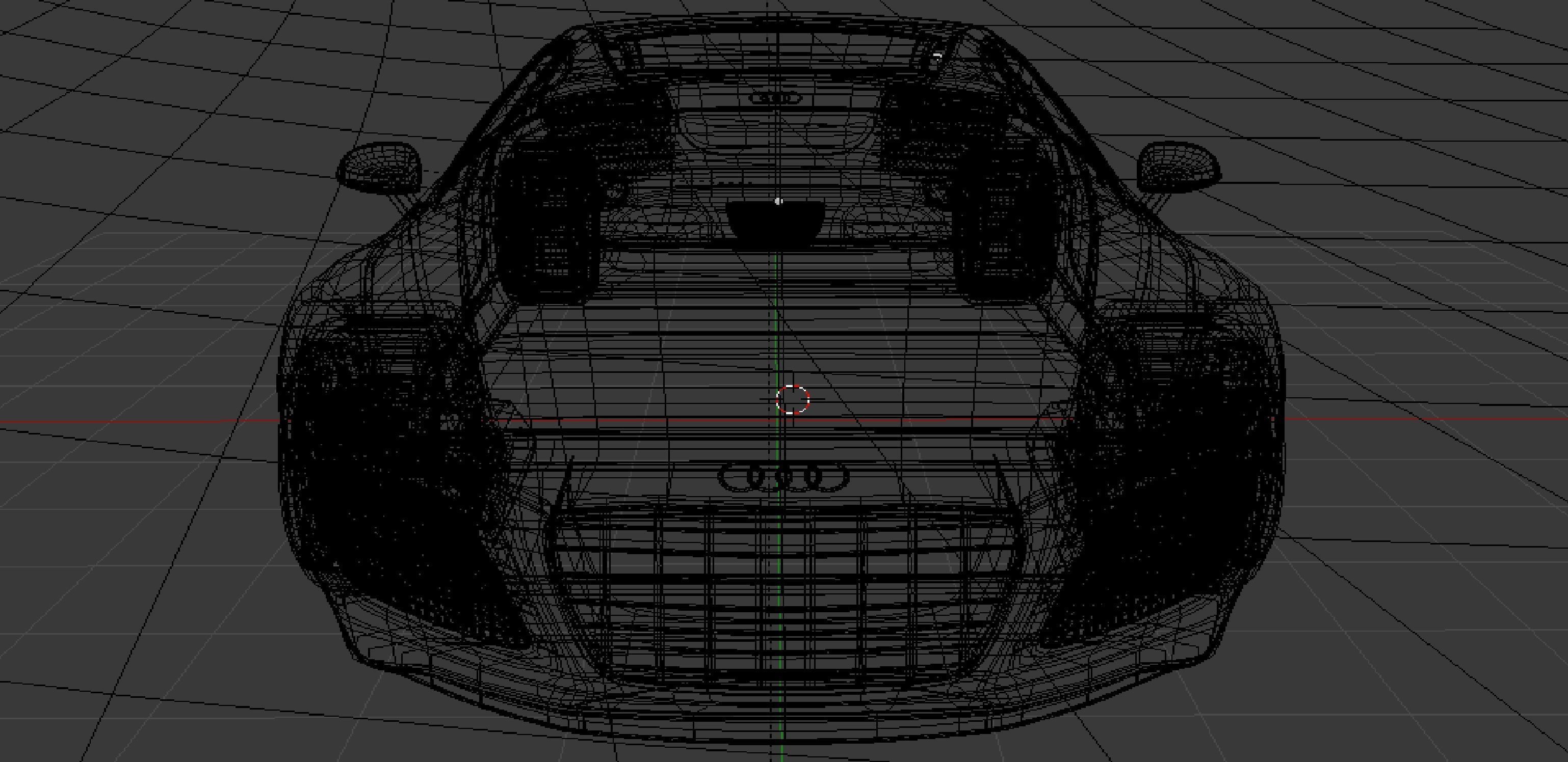 Audi R8 car Low-poly 3D model_7