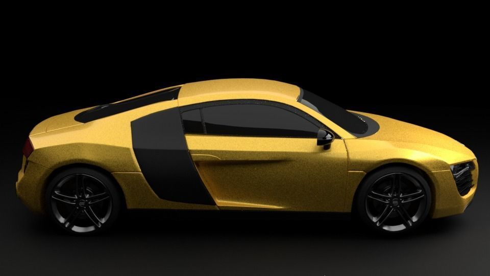 Audi R8 car Low-poly 3D model_19