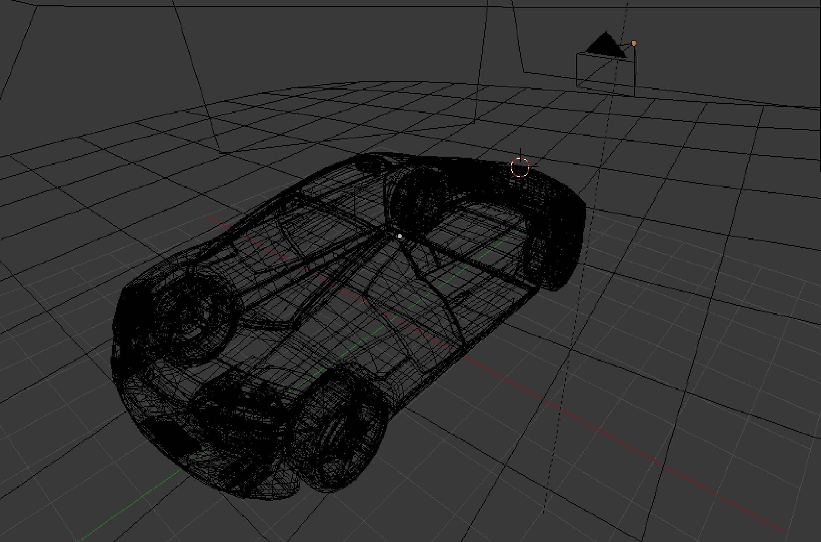 Audi R8 car Low-poly 3D model_10