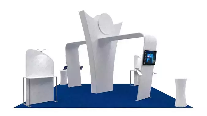 Exhibition booth 20x20ft 3DM020