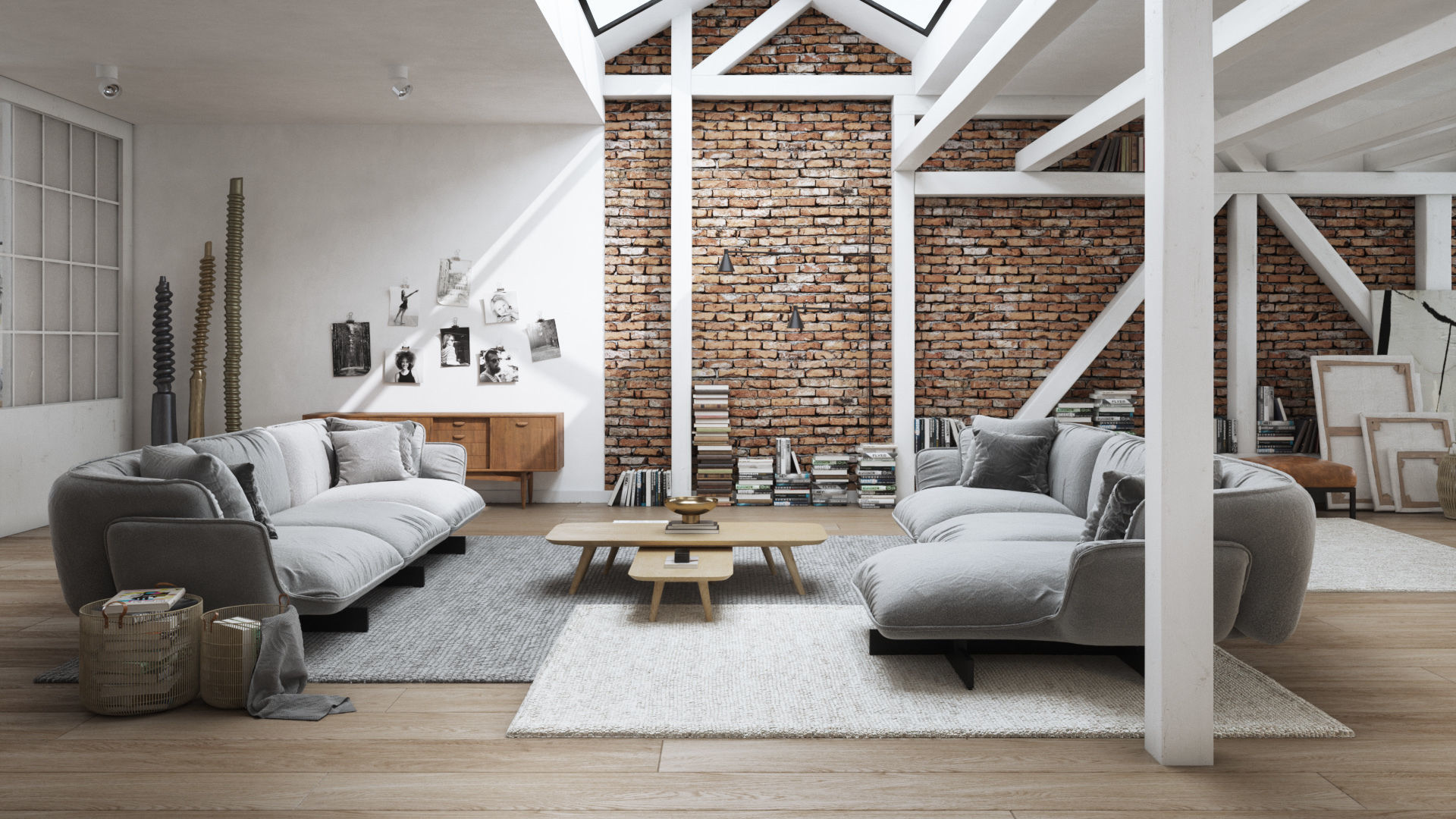 Workshop Apartment in London Cinema 4D and Octane Render 3D model_1