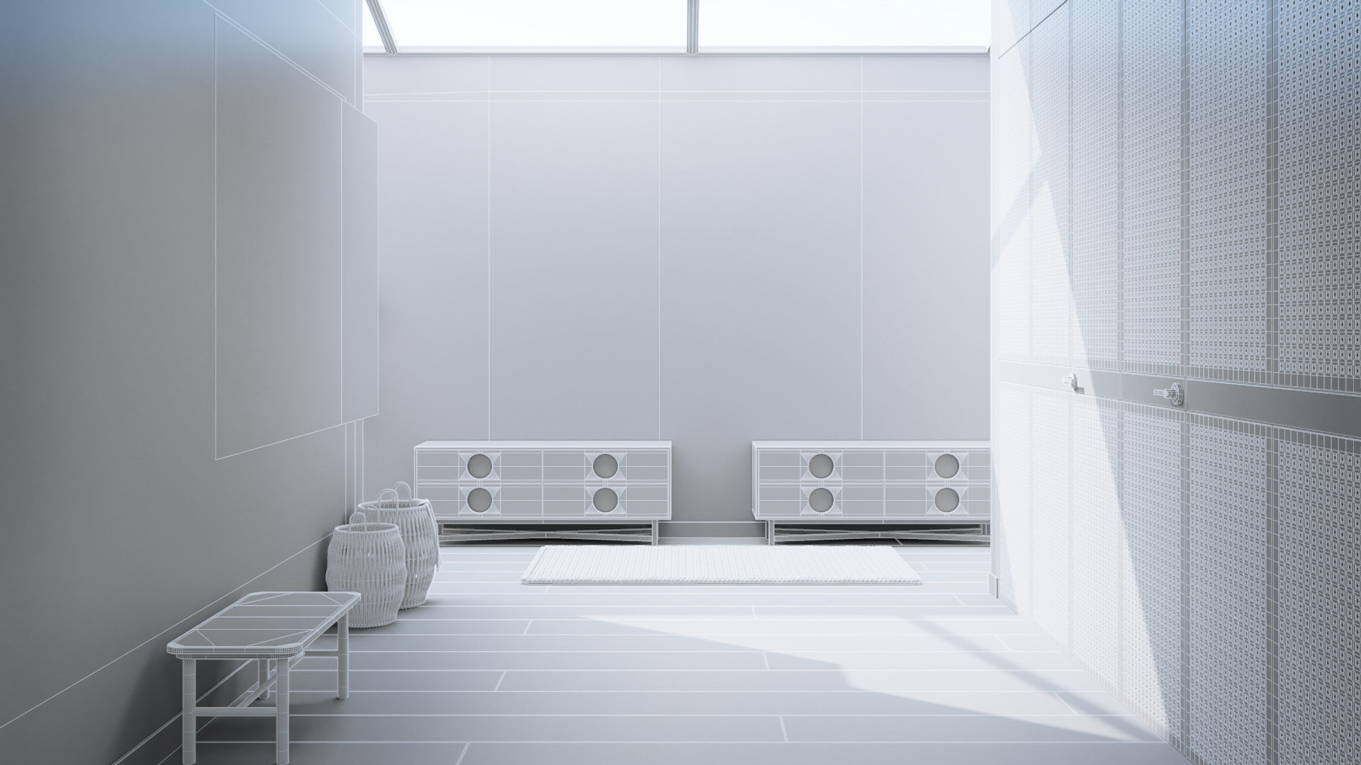 Workshop Apartment in London Cinema 4D and Octane Render 3D model_19