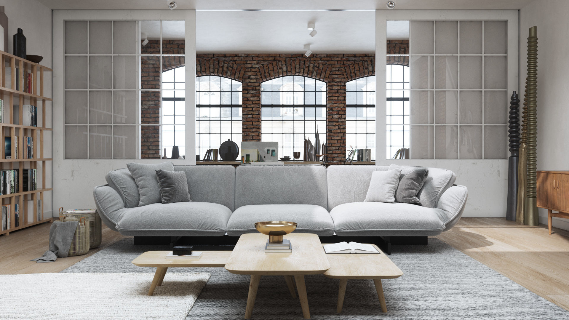 Workshop Apartment in London Cinema 4D and Octane Render 3D model_7