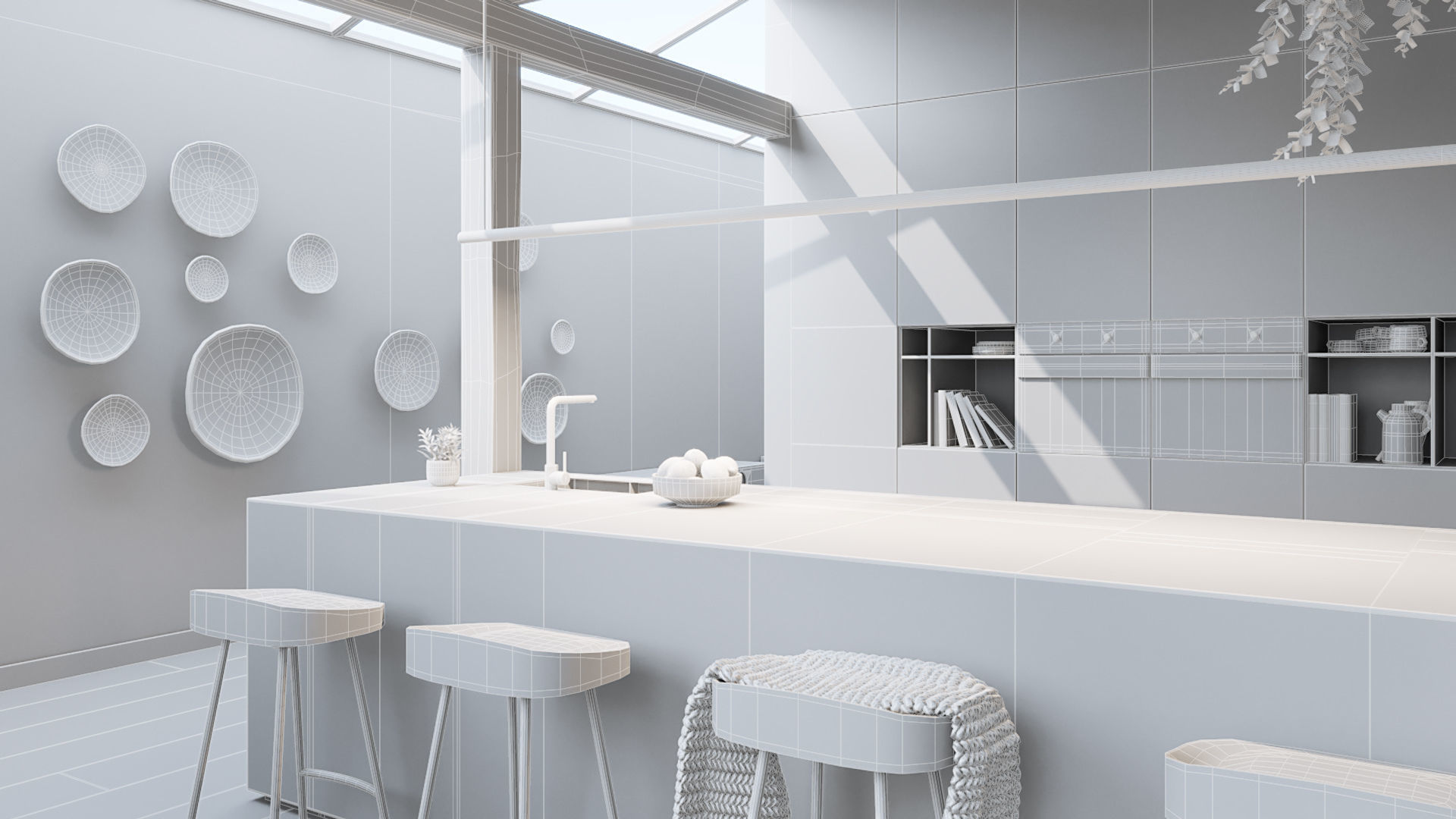 Workshop Apartment in London Cinema 4D and Octane Render 3D model_23