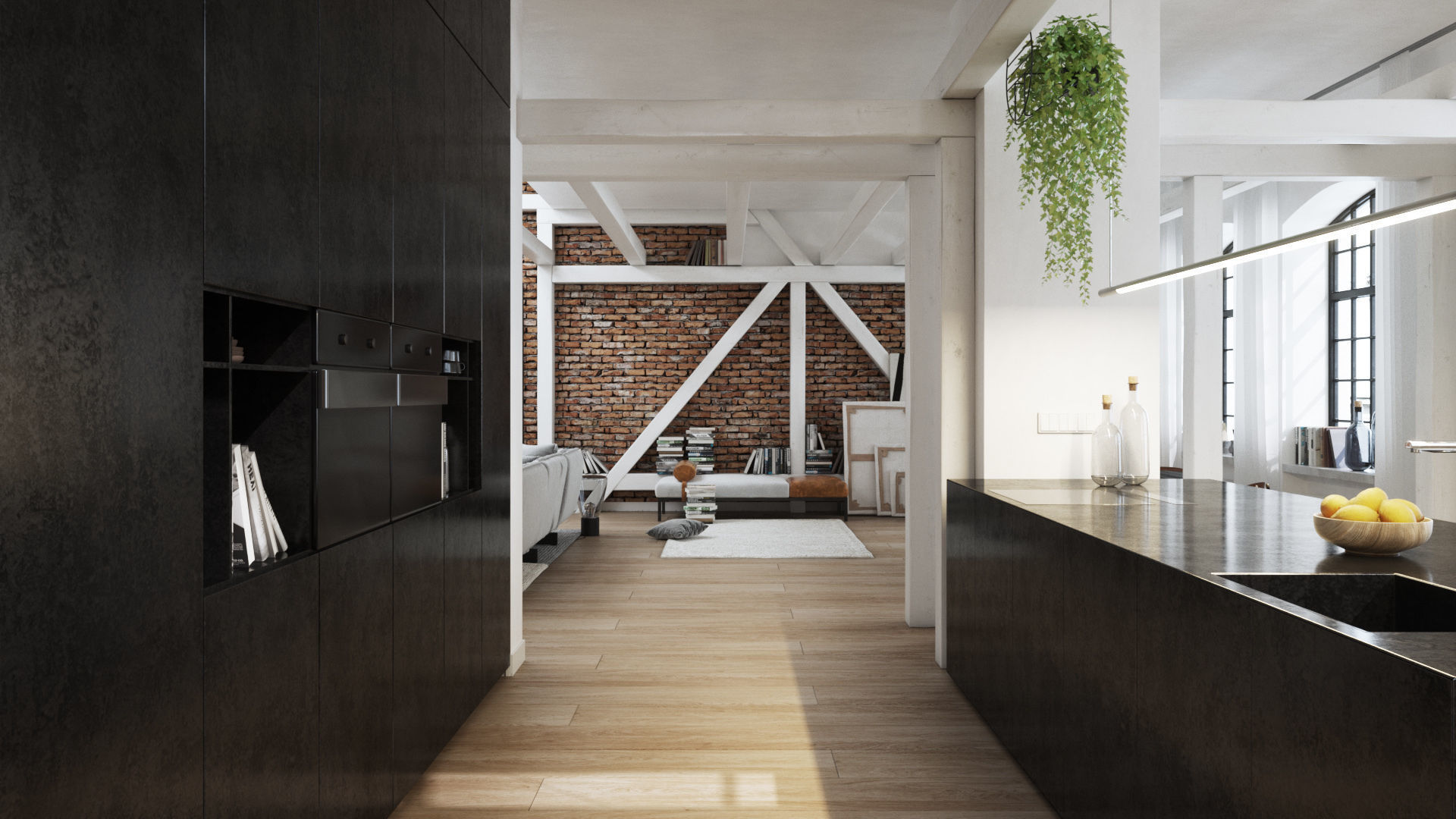 Workshop Apartment in London Cinema 4D and Octane Render 3D model_10