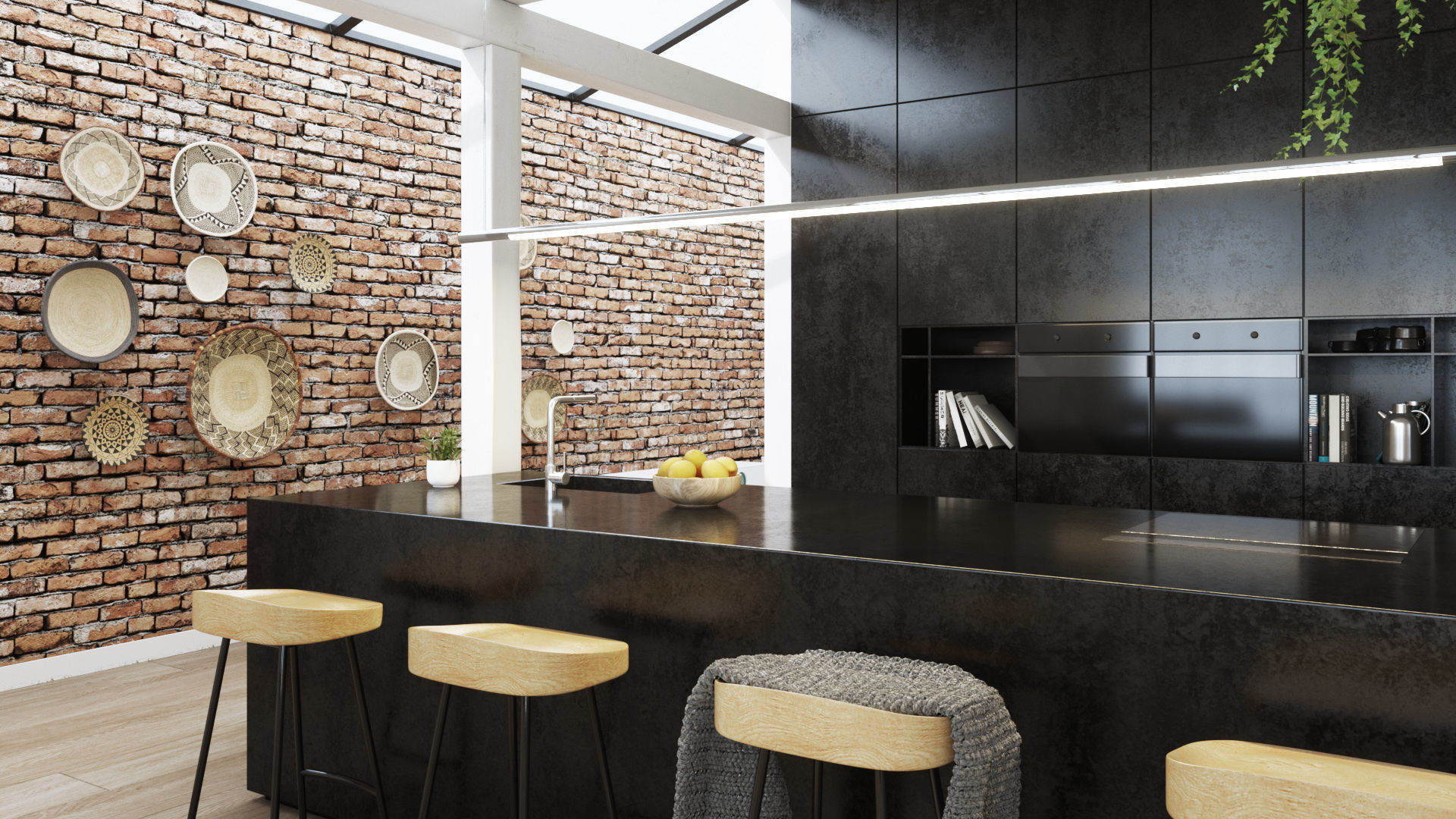 Workshop Apartment in London Cinema 4D and Octane Render 3D model_9