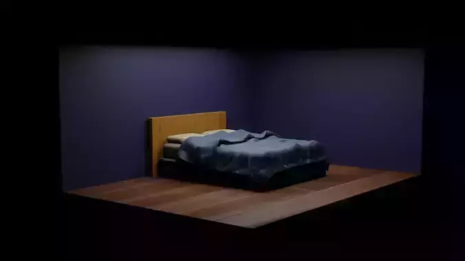 Simple Bed with flooring xD