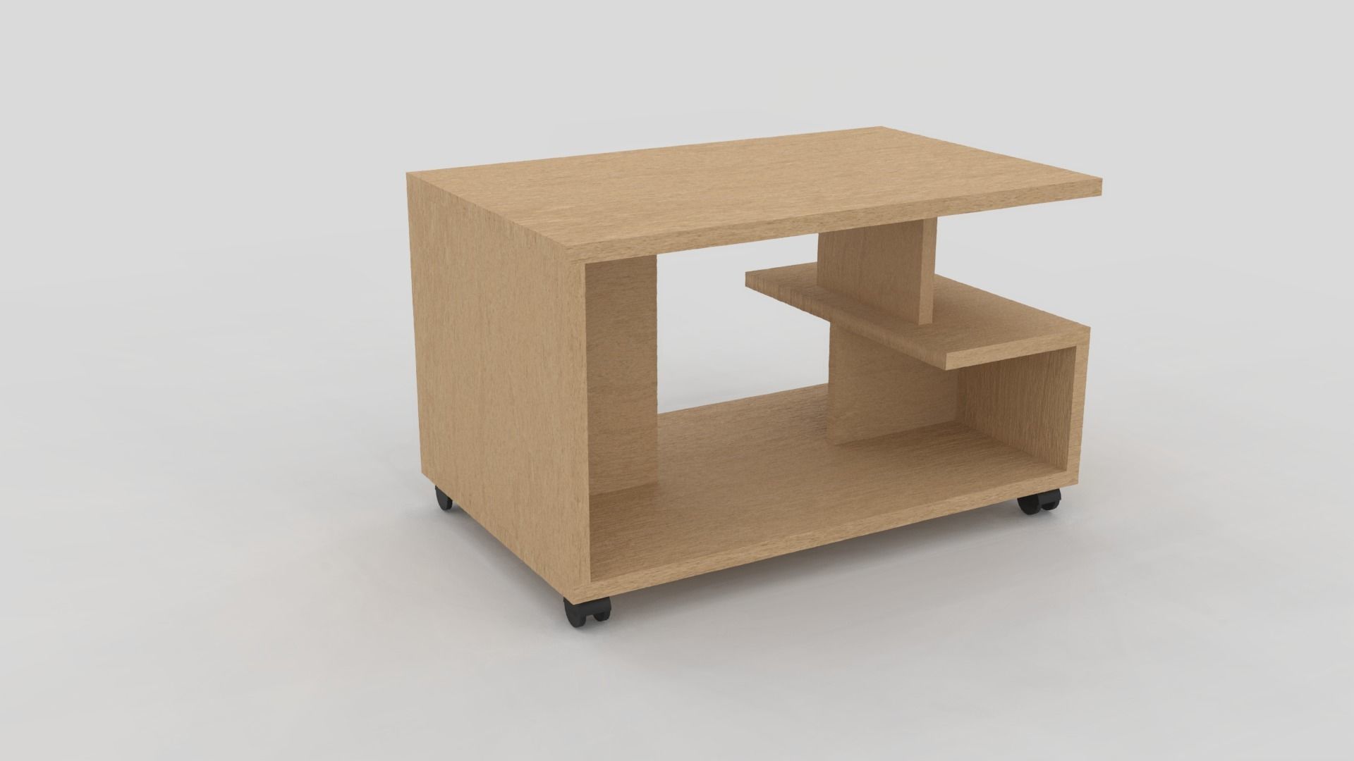 Coffee table color beige for interior Free 3D model_2