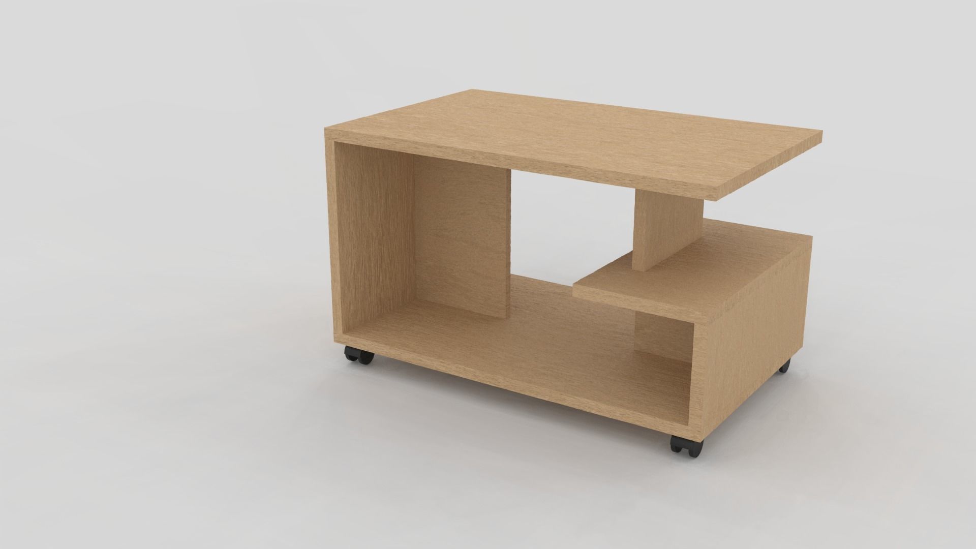 Coffee table color beige for interior Free 3D model_0