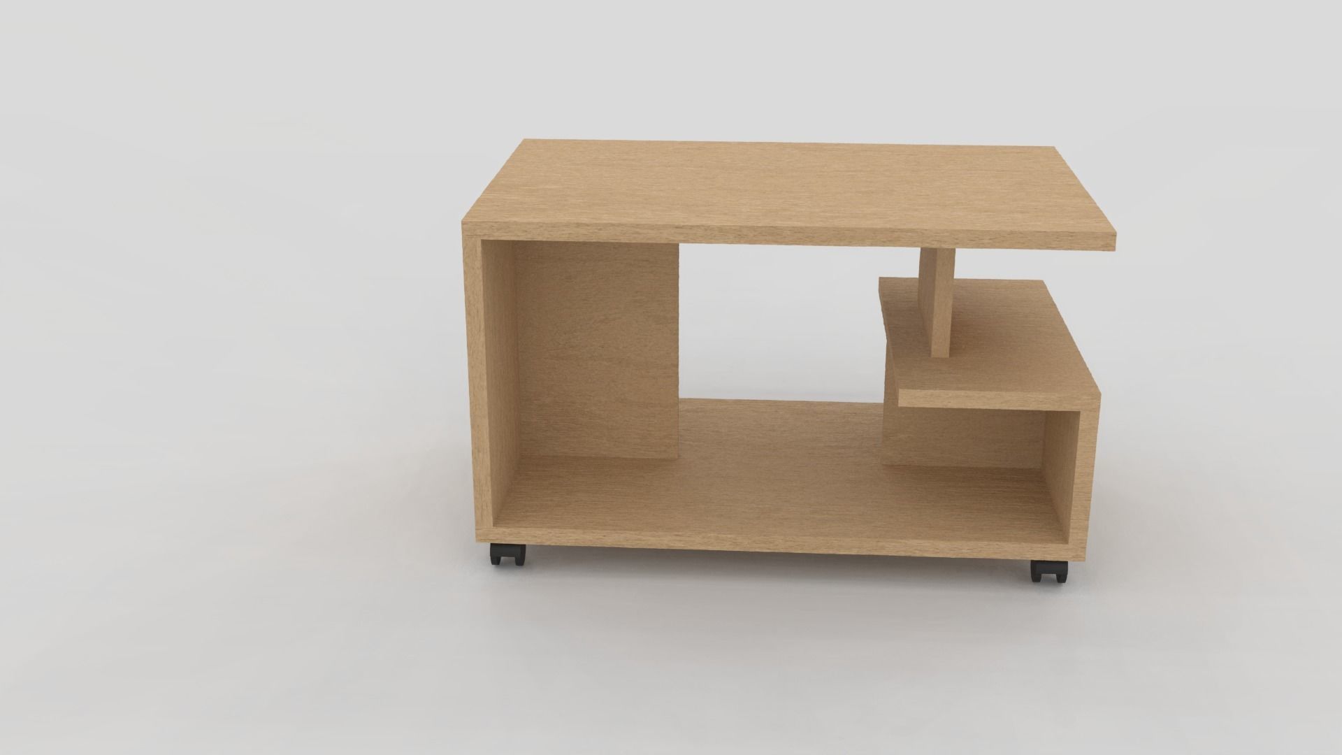 Coffee table color beige for interior Free 3D model_1