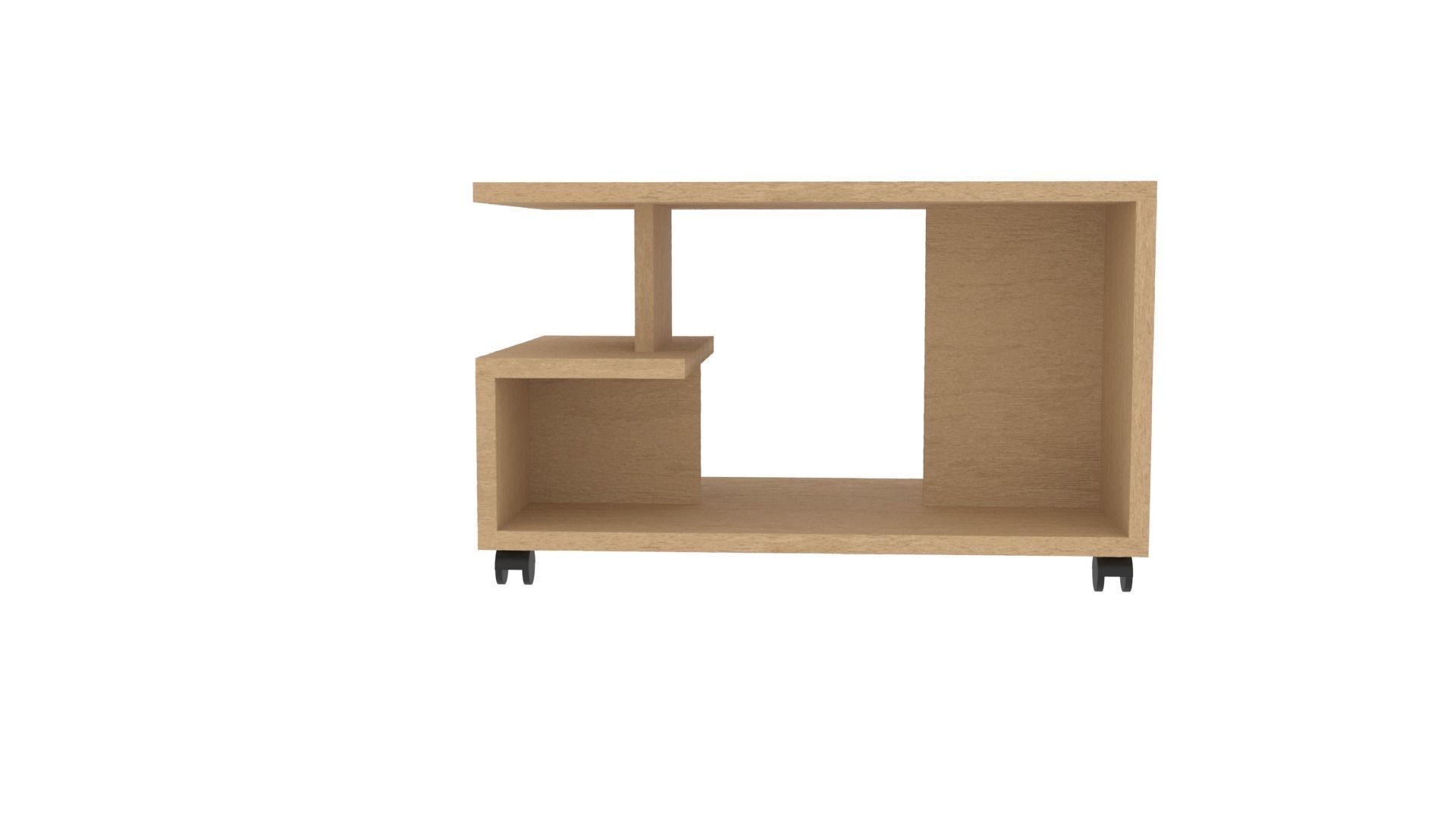 Coffee table color beige for interior Free 3D model_4