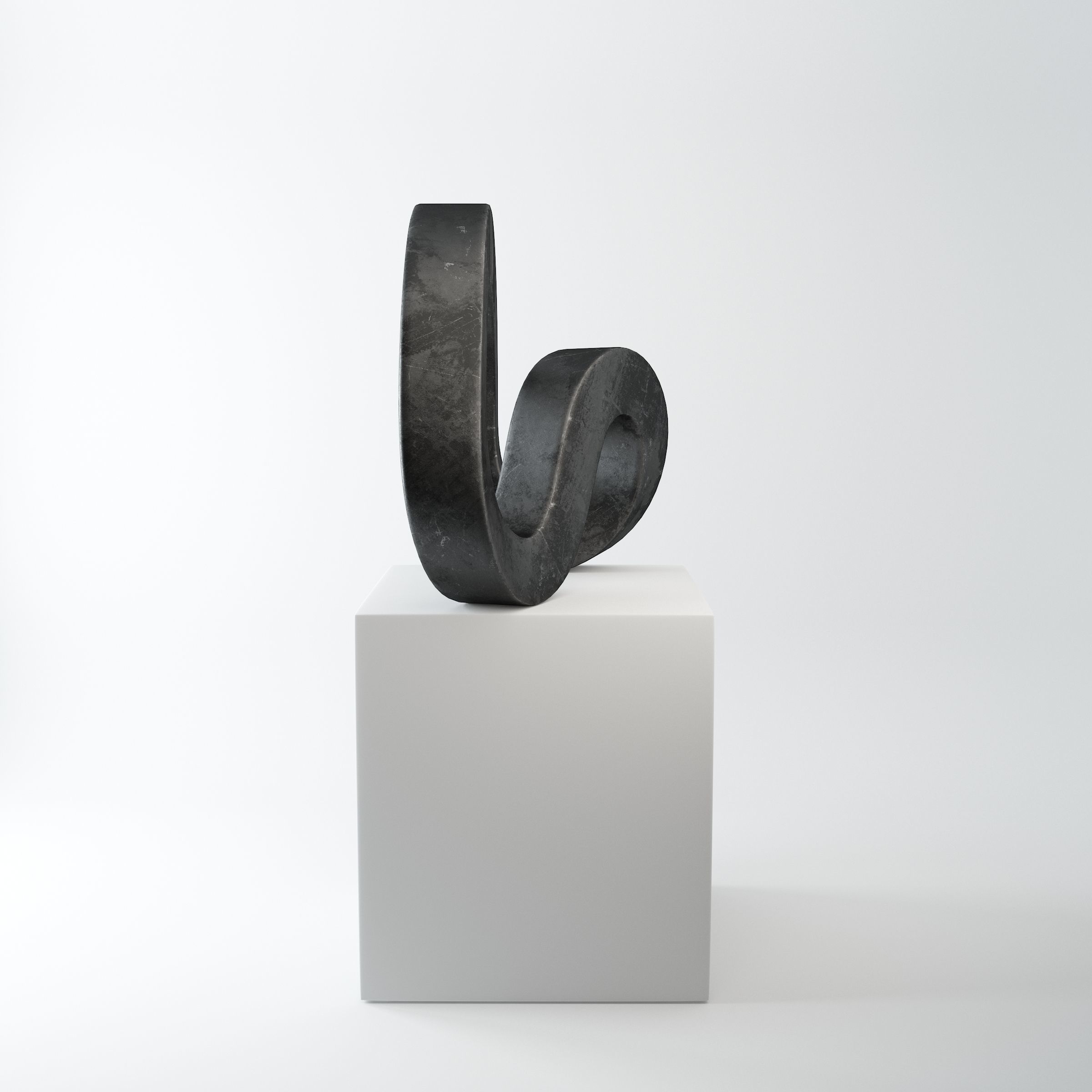 Modern Mobix Sculpture  3D model_12
