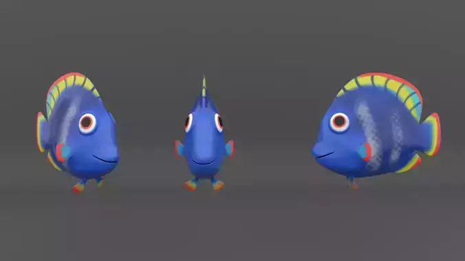 Fish cartoon v1 no rigg